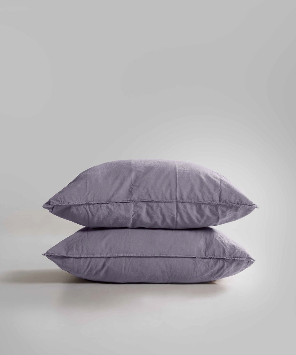 Stonewash 100% Yıkanmış Pamuk Nevresim Seti Violet