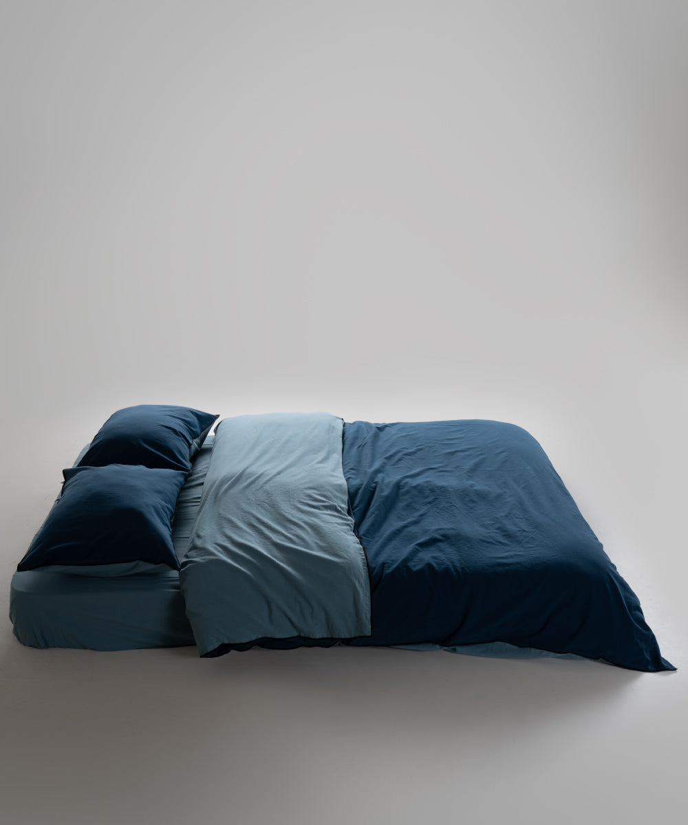 Essualte Doubleface %100 Pamuk Nevresim Takımı Dress Blue / Akdeniz Mavisi