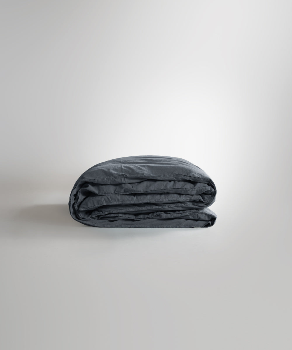 Stonewash 100% Yıkanmış Pamuk Nevresim Natural Grey