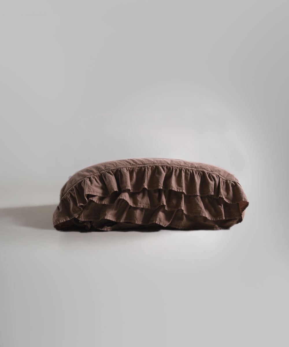 Stonewash 100% Yıkanmış Pamuk Exclusive Nevresim Wood Smoke
