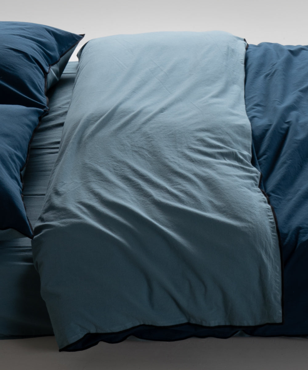 Essualte Doubleface %100 Pamuk Nevresim Takımı Dress Blue / Akdeniz Mavisi