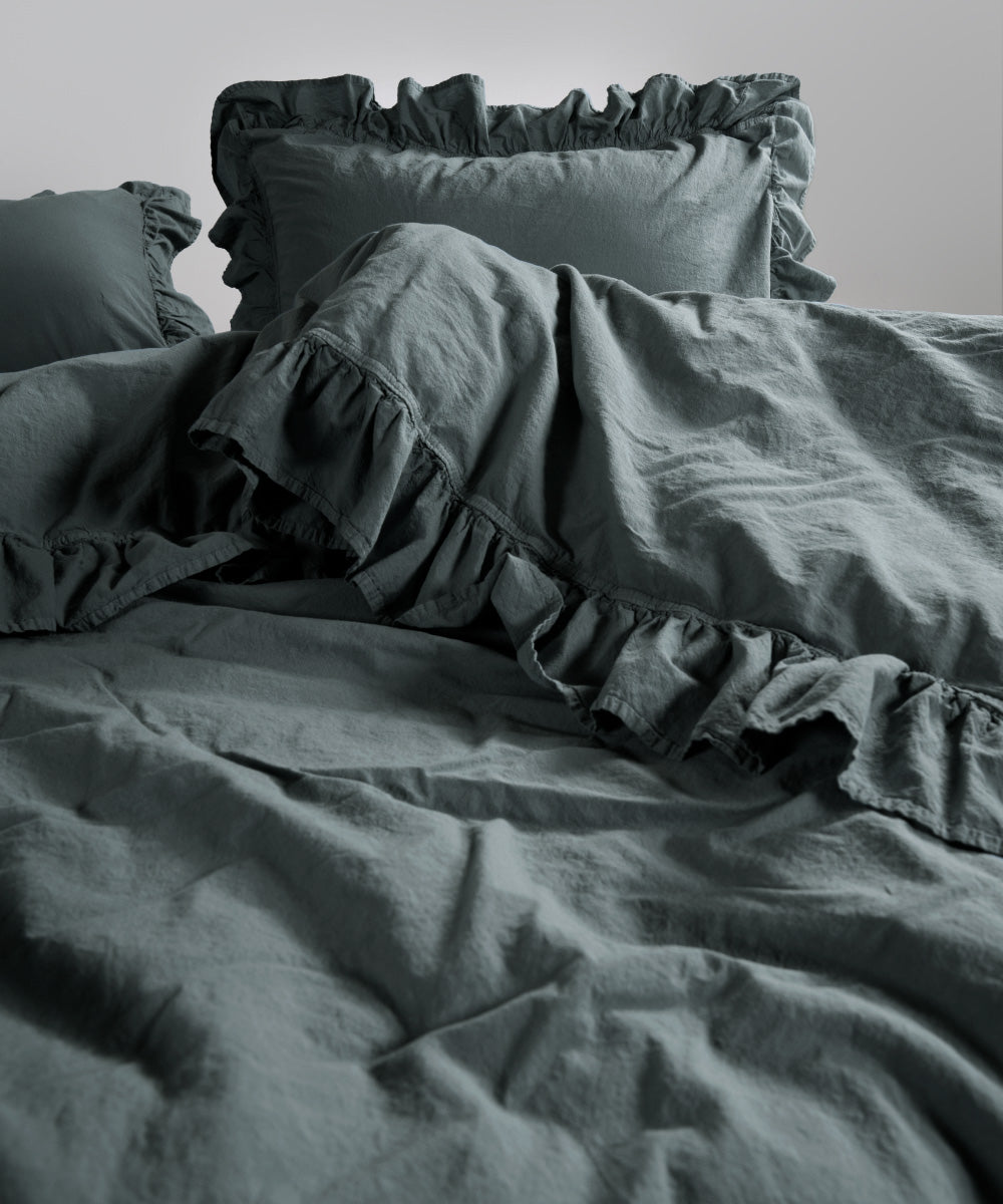 Stonewash 100% Yıkanmış Pamuk Exclusive Nevresim Takımı Castle Rock