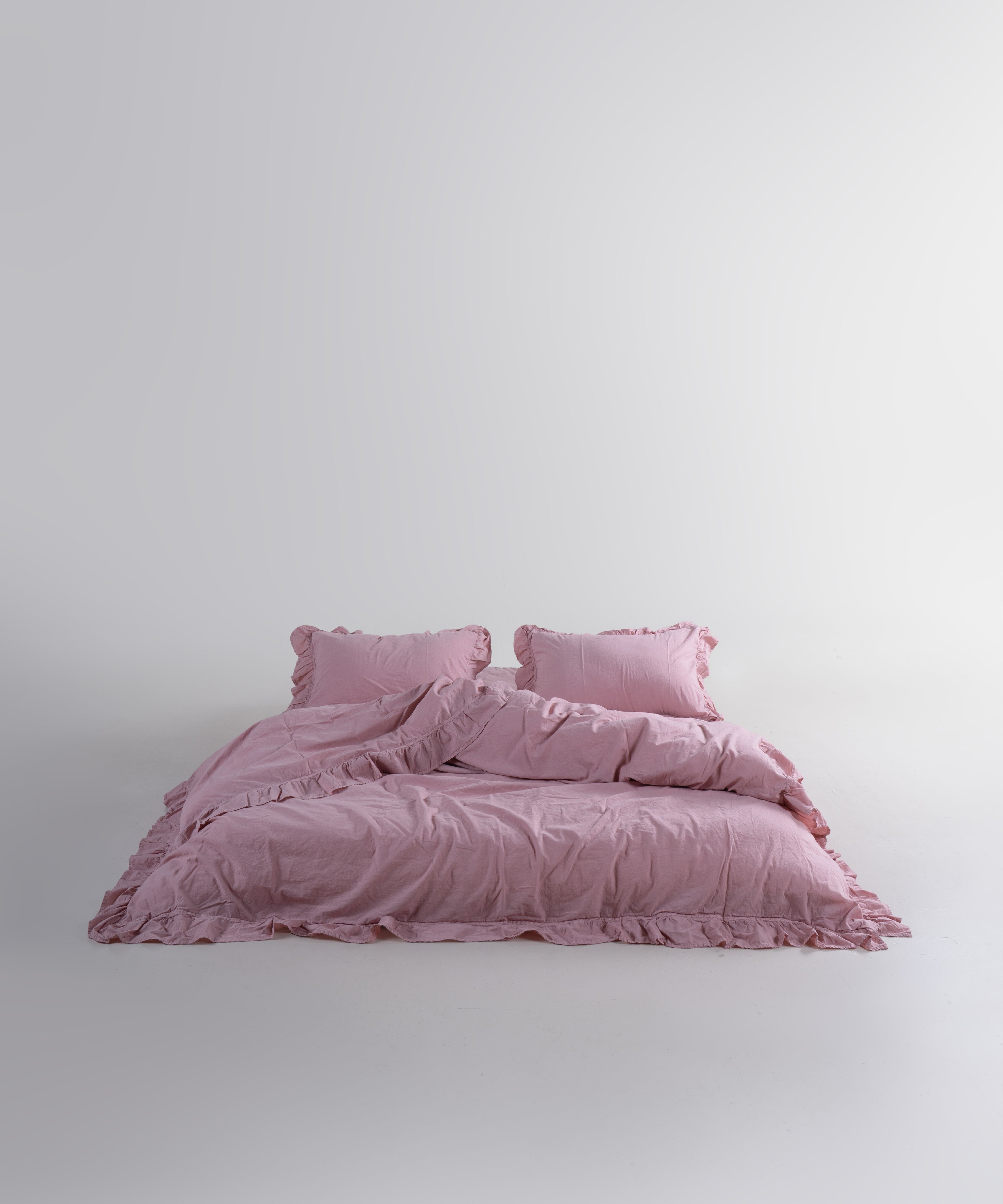 Stonewash 100% Yıkanmış Pamuk Exclusive Nevresim Takımı Pale Mavue