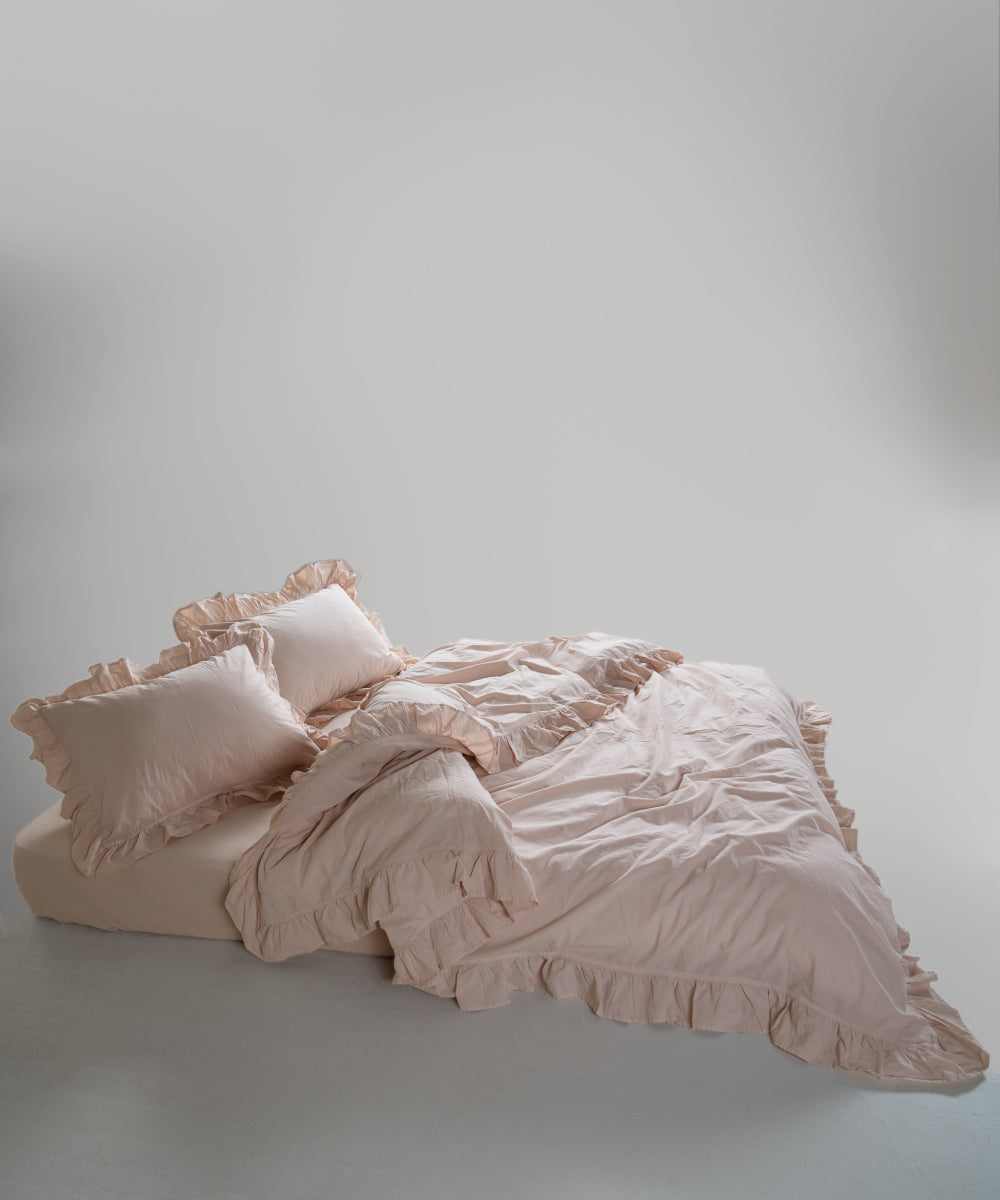 Stonewash 100% Yıkanmış Pamuk Exclusive Nevresim Takımı Pristine