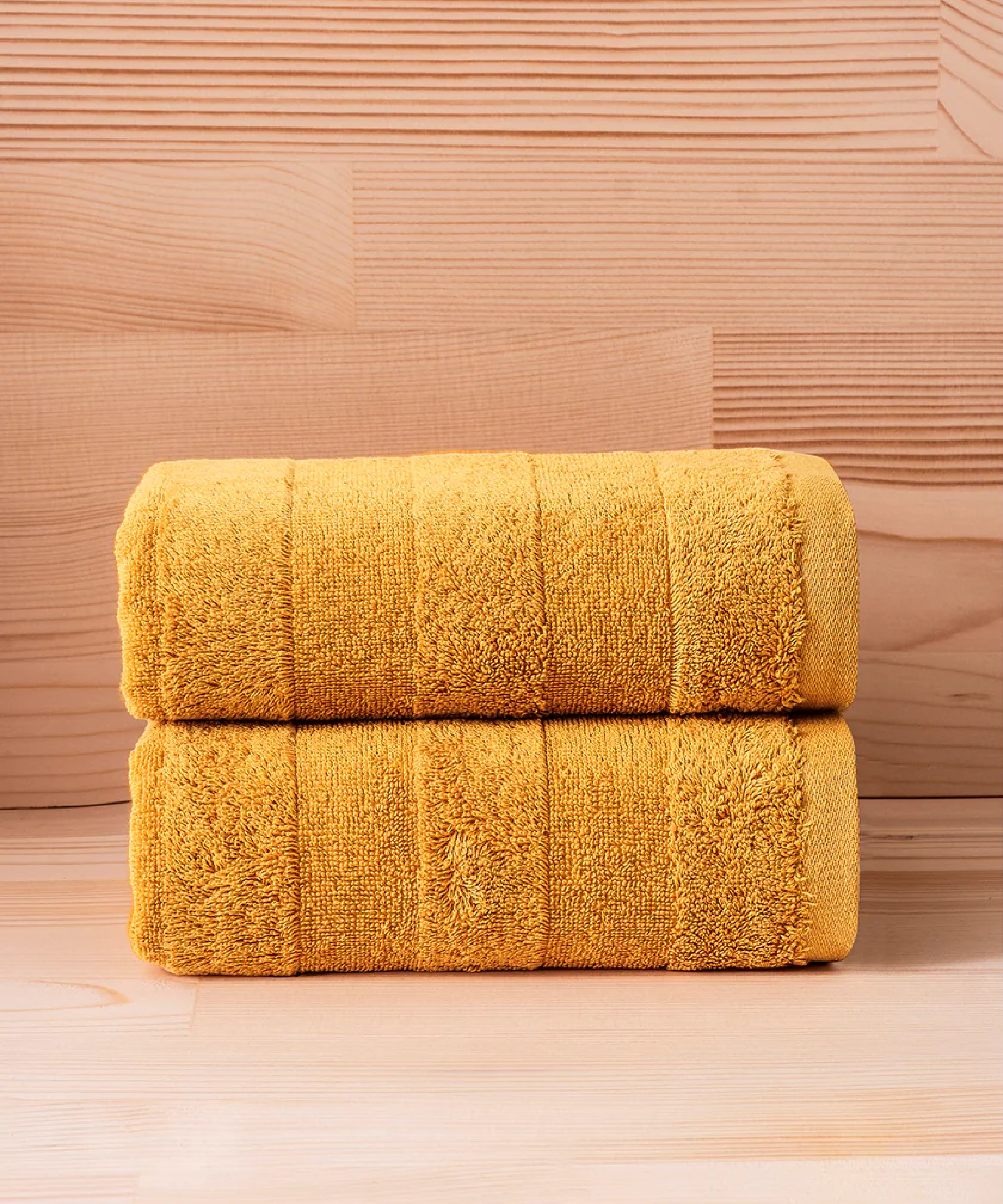 Mons - 50x90 cm 2’li Havlu Seti - Mustard