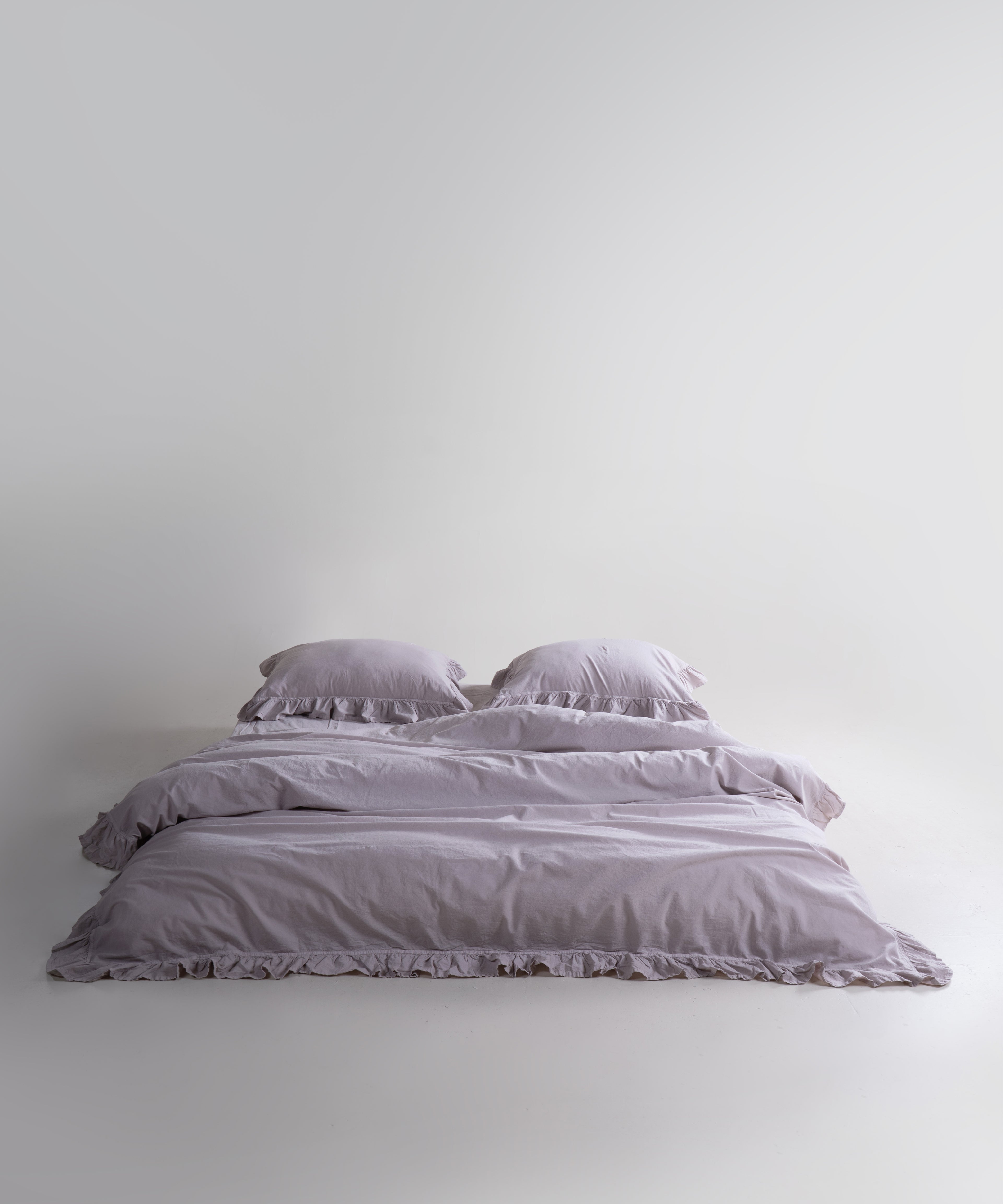 Exclusive Stonewash 100% Yıkanmış Pamuk Nevresim Takımı Opal Grey