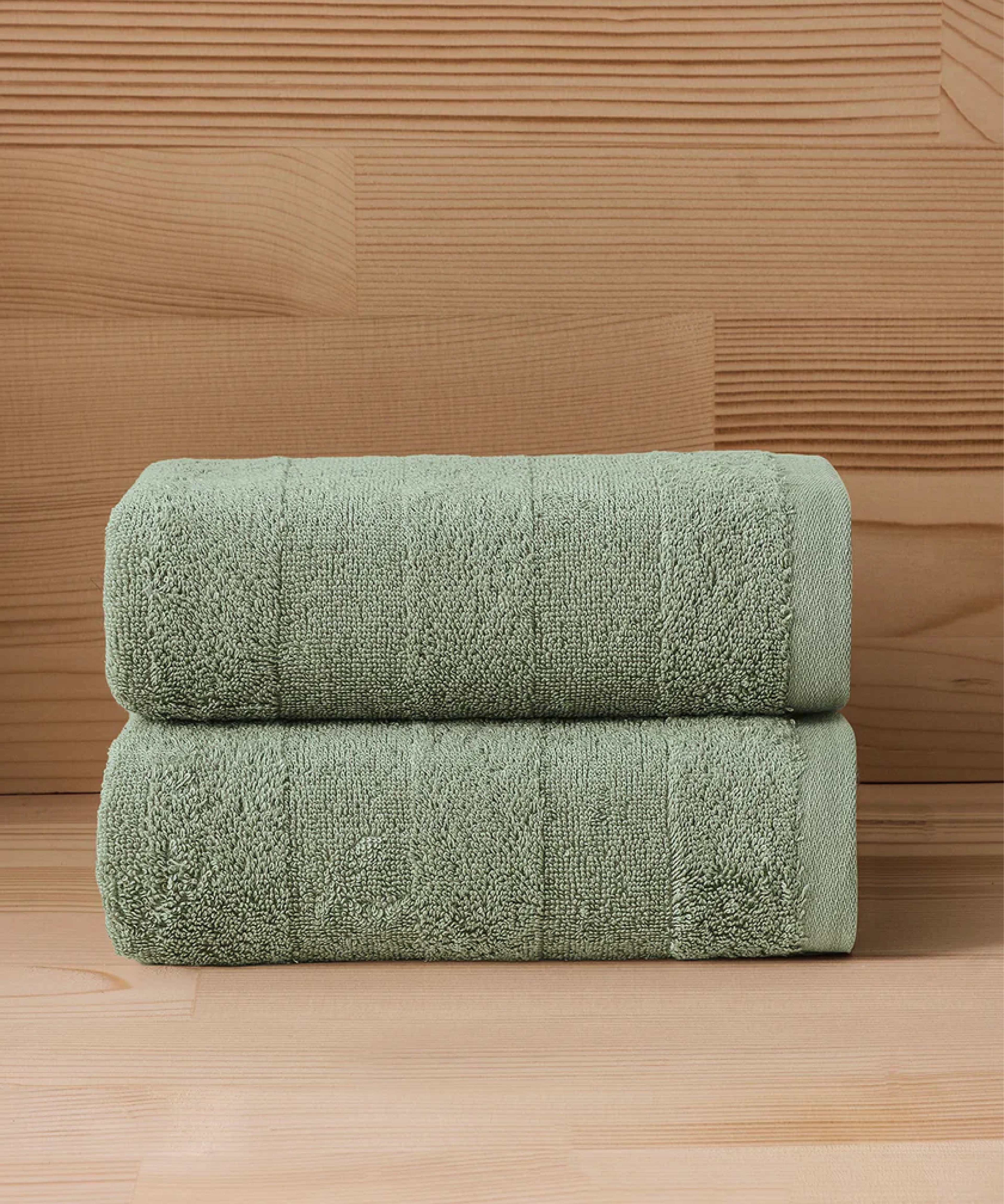 Mons- 50x90 cm 2’li Havlu Seti - Green