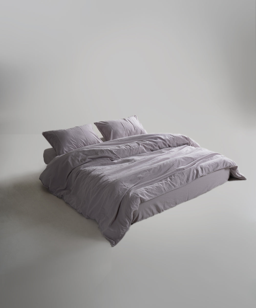 Stonewash 100% Yıkanmış Pamuk Nevresim Opal Grey