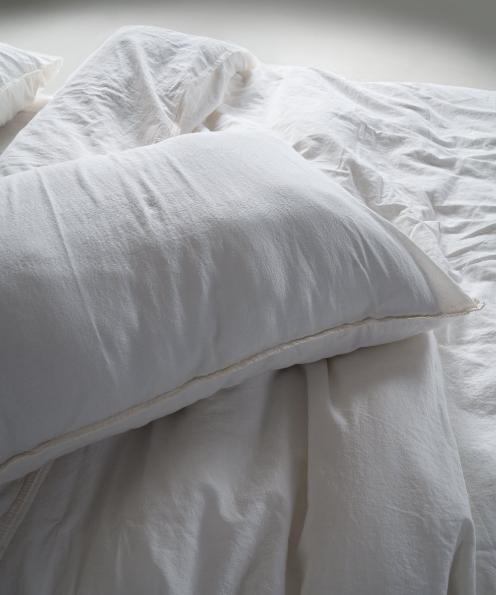 Stonewash 100% Yıkanmış Pamuk Nevresim Takımı Snow White