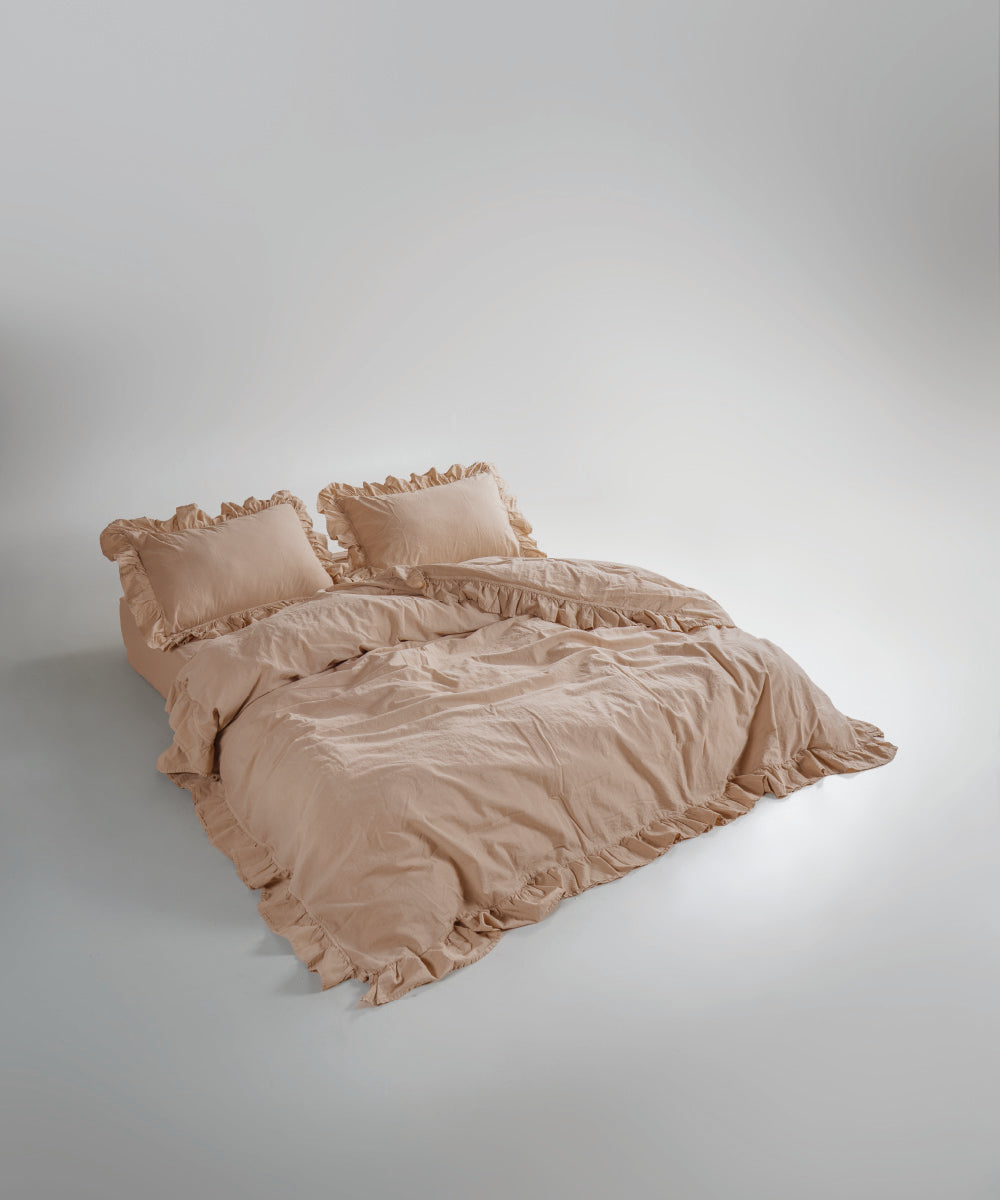 Stonewash 100% Yıkanmış Pamuk Exclusive Nevresim Takımı Akdeniz Beji