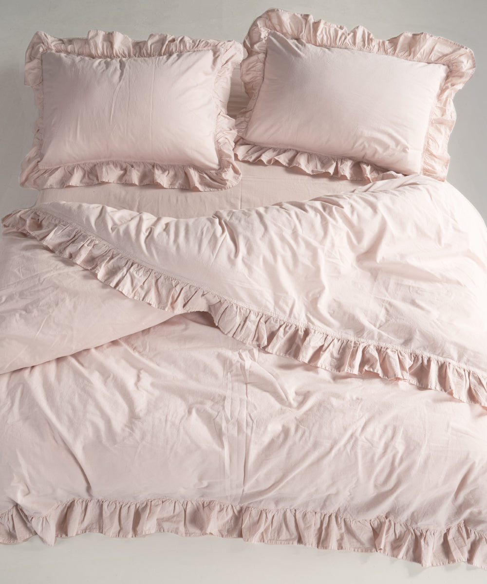 Stonewash 100% Yıkanmış Pamuk Exclusive Nevresim Takımı Pristine