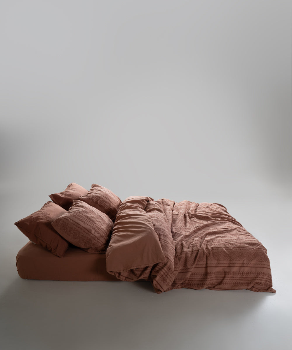 %100 Pamuk Stonewash Nevresim Takımı Coastal Trio - Commencer