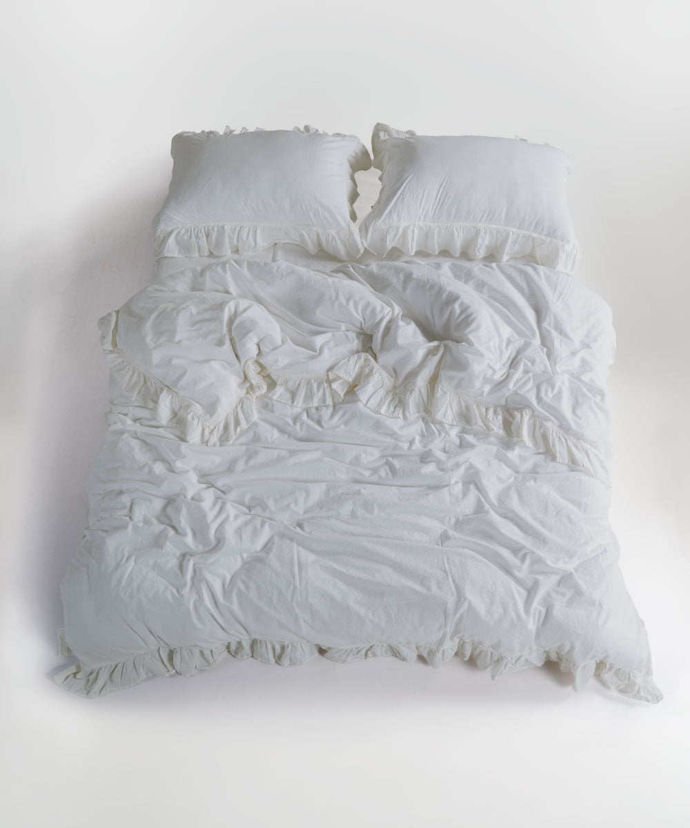 Stonewash 100% Yıkanmış Pamuk Exclusive Nevresim Snow White