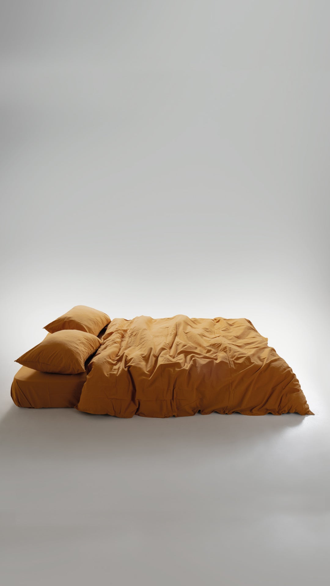 Stonewash 100% Yıkanmış Pamuk Yastık Kılıfı Mustard