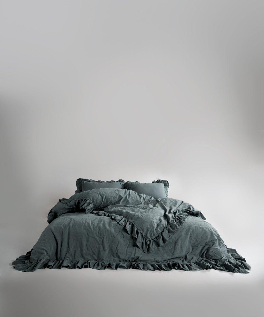 Stonewash 100% Yıkanmış Pamuk Exclusive Yastık Kılıfı Castle Rock