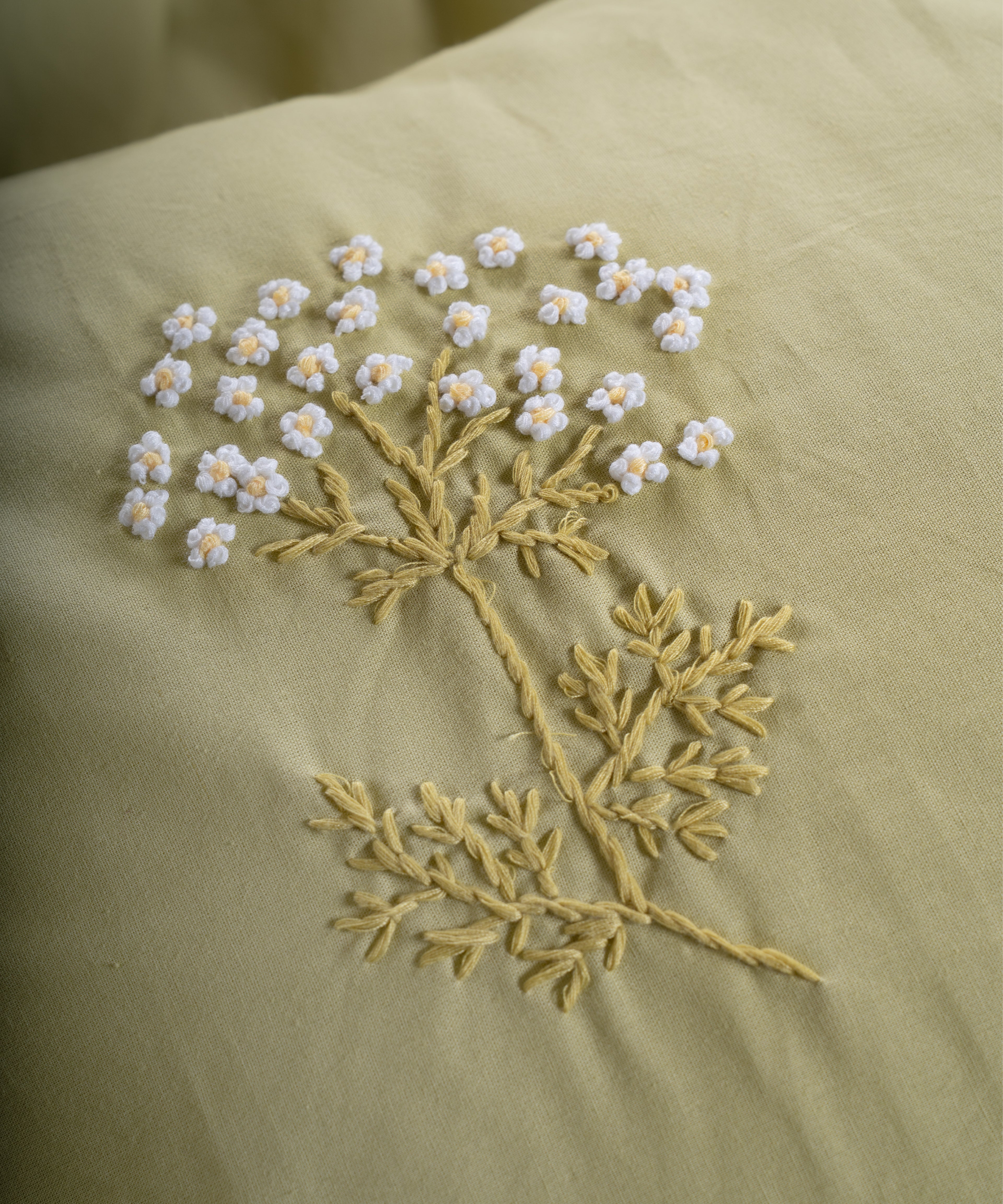 Prima %100 Pamuk El Nakışlı Nevresim Takımı - Livre Adaçayı