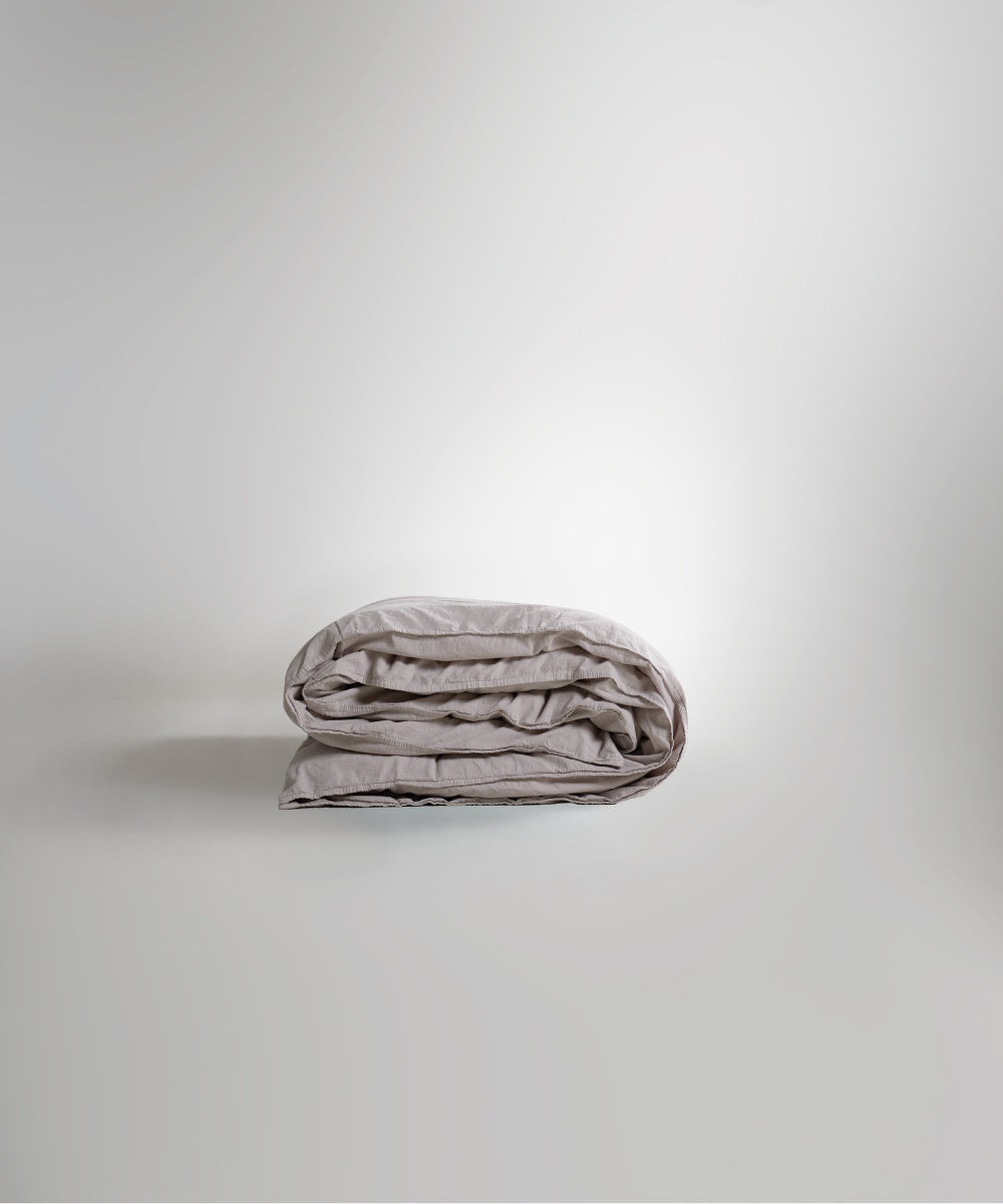 Stonewash 100% Yıkanmış Pamuk Nevresim Natural Cream