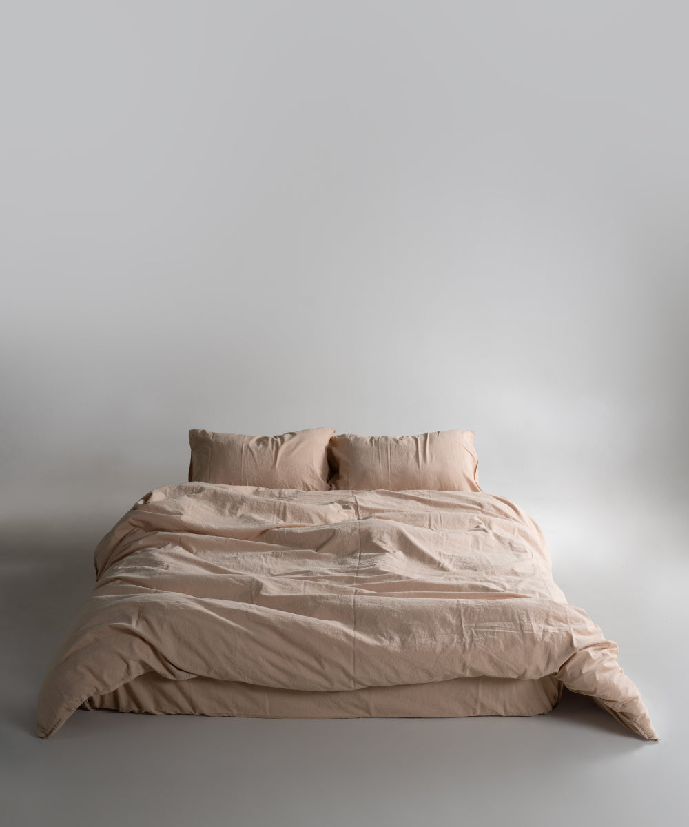 Stonewash 100% Yıkanmış Pamuk Çarşaf Akdeniz Beji