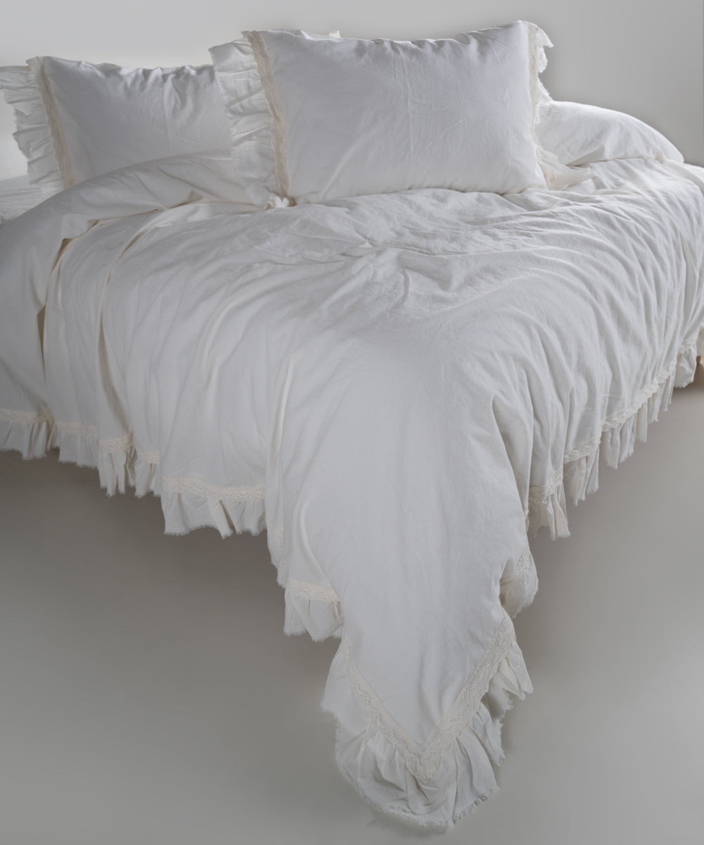 %100 Pamuk Stonewash Nevresim Takımı - Francesca Snow White