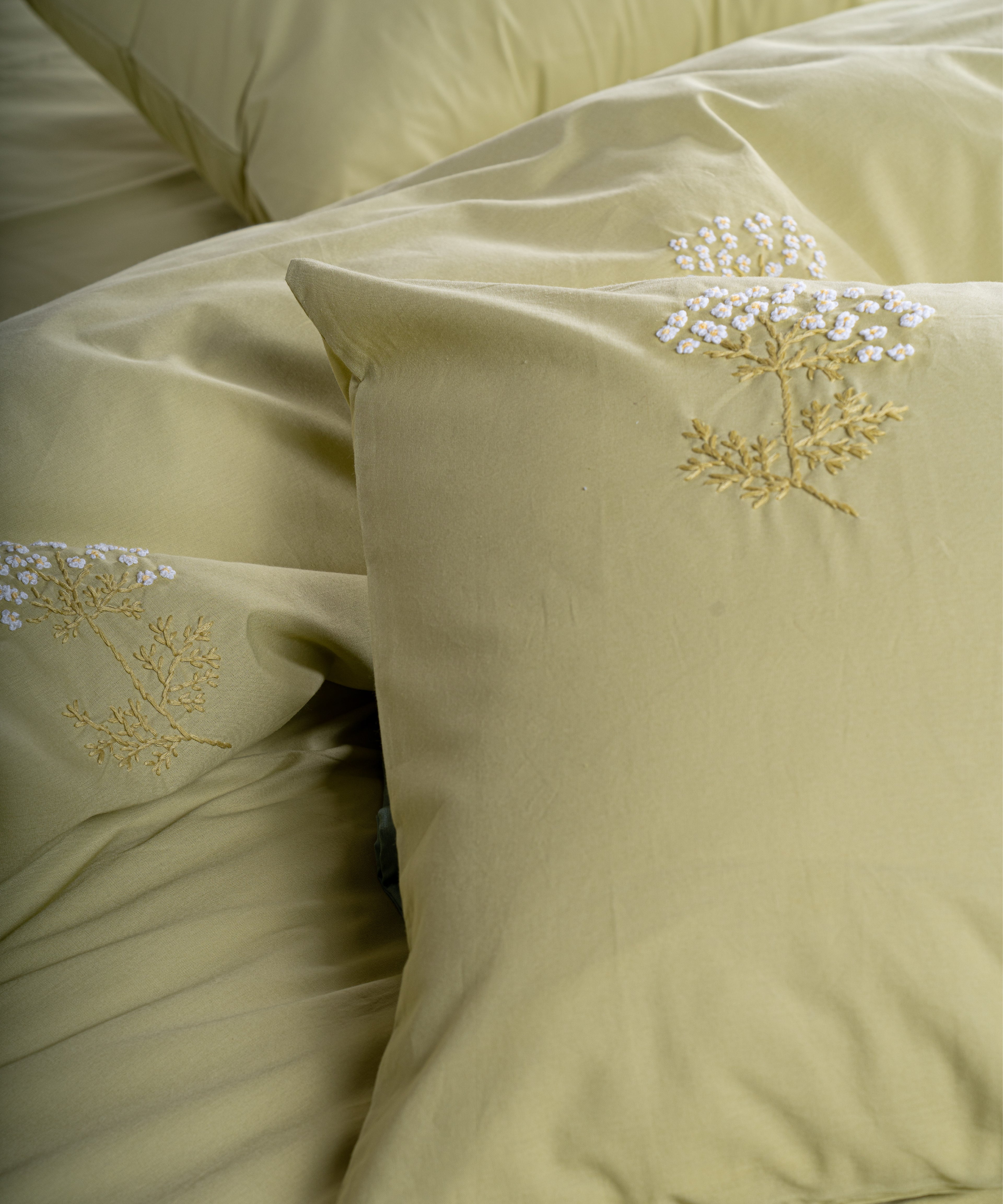 Prima %100 Pamuk El Nakışlı Nevresim Takımı - Livre Adaçayı