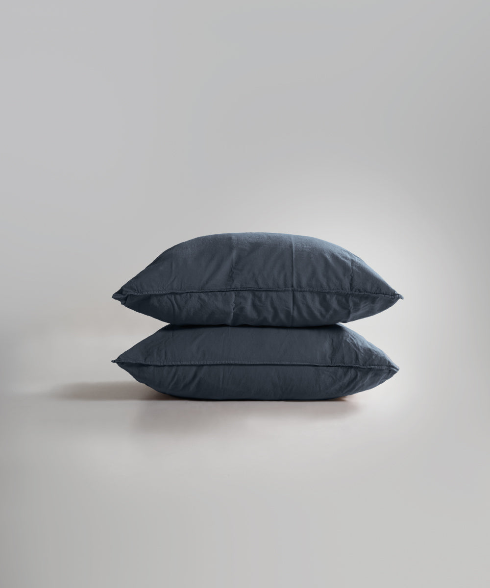 Stonewash 100% Yıkanmış Pamuk Yastık Kılıfı Castle Rock