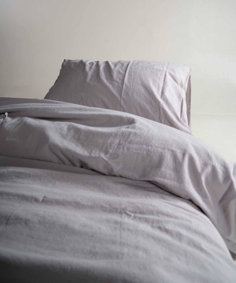 Stonewash 100% Yıkanmış Pamuk Yastık Kılıfı Opal Grey