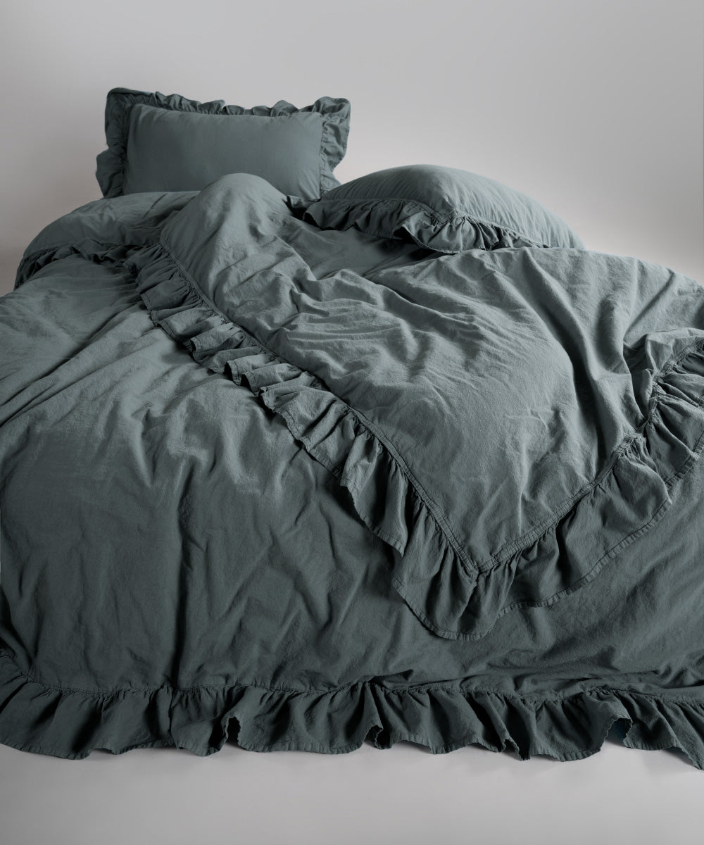 Stonewash 100% Yıkanmış Pamuk Exclusive Nevresim Takımı Castle Rock