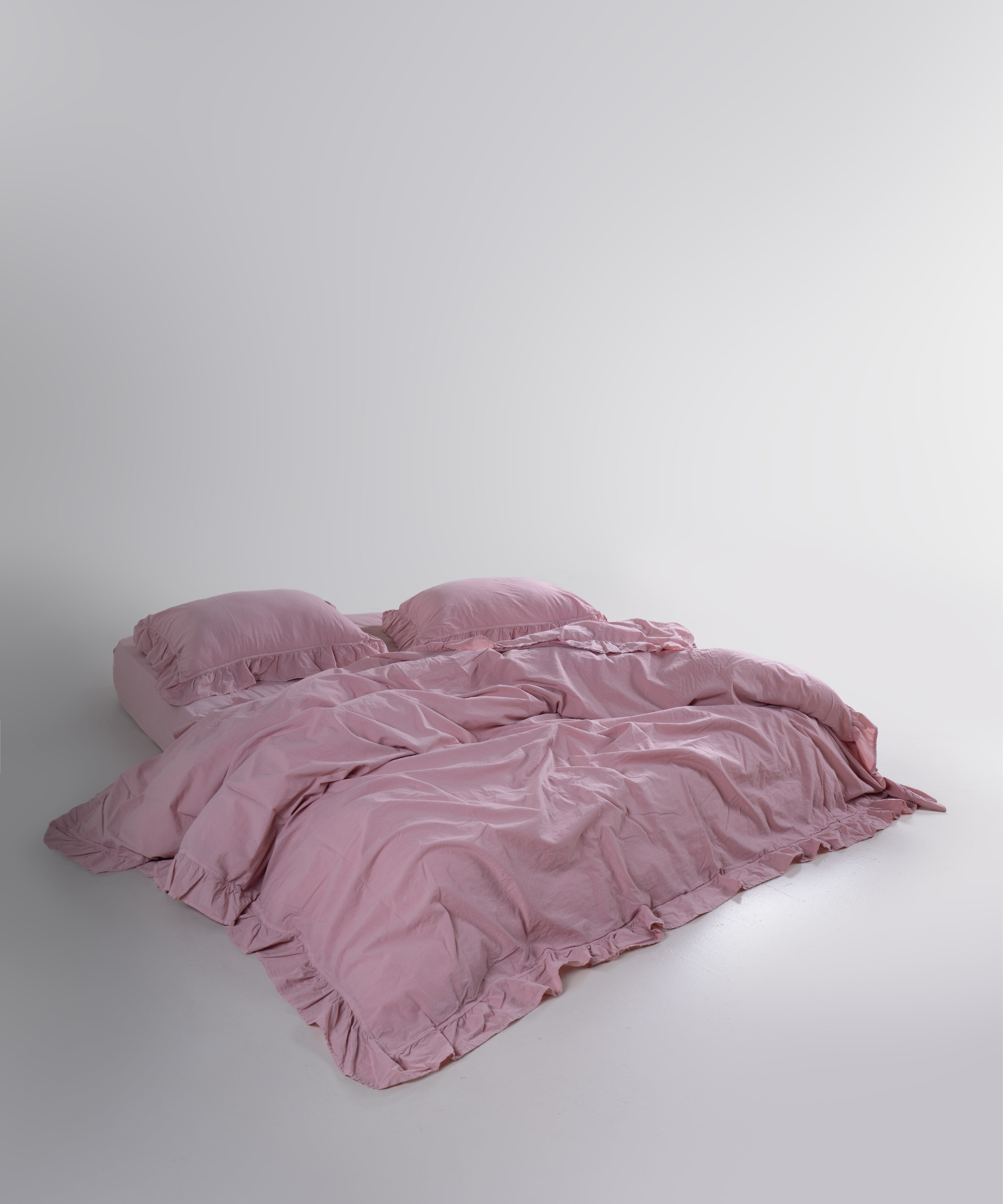 Stonewash 100% Yıkanmış Pamuk Exclusive Nevresim Takımı Pale Mavue