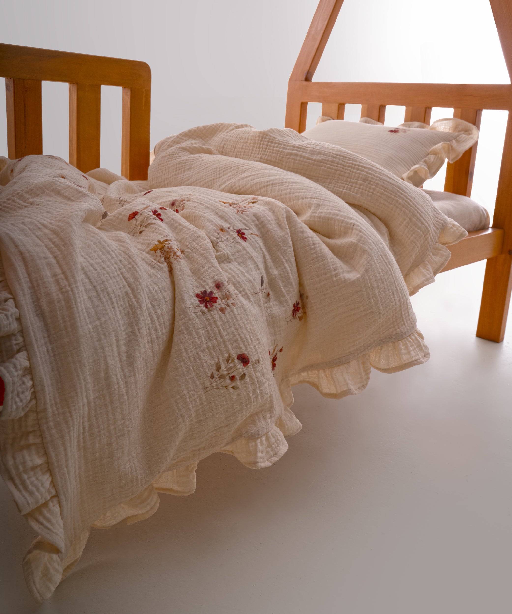 Brise Printanière %100 Pamuk Müslin Garment Wash Bebek Nevresim Takımı