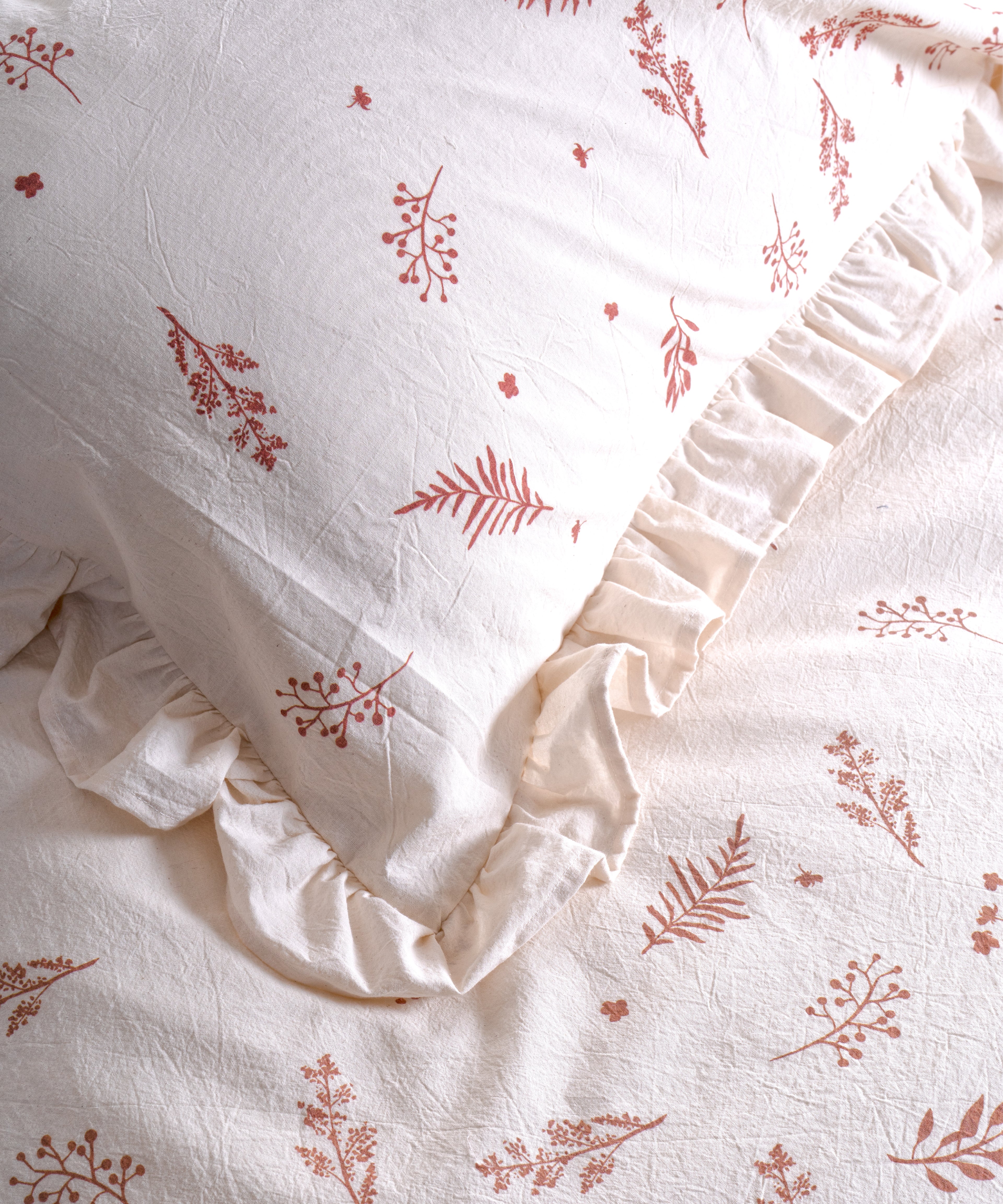 Botanic Veil Autum 100% Pamuk Garmentwash Nevresim Takımı