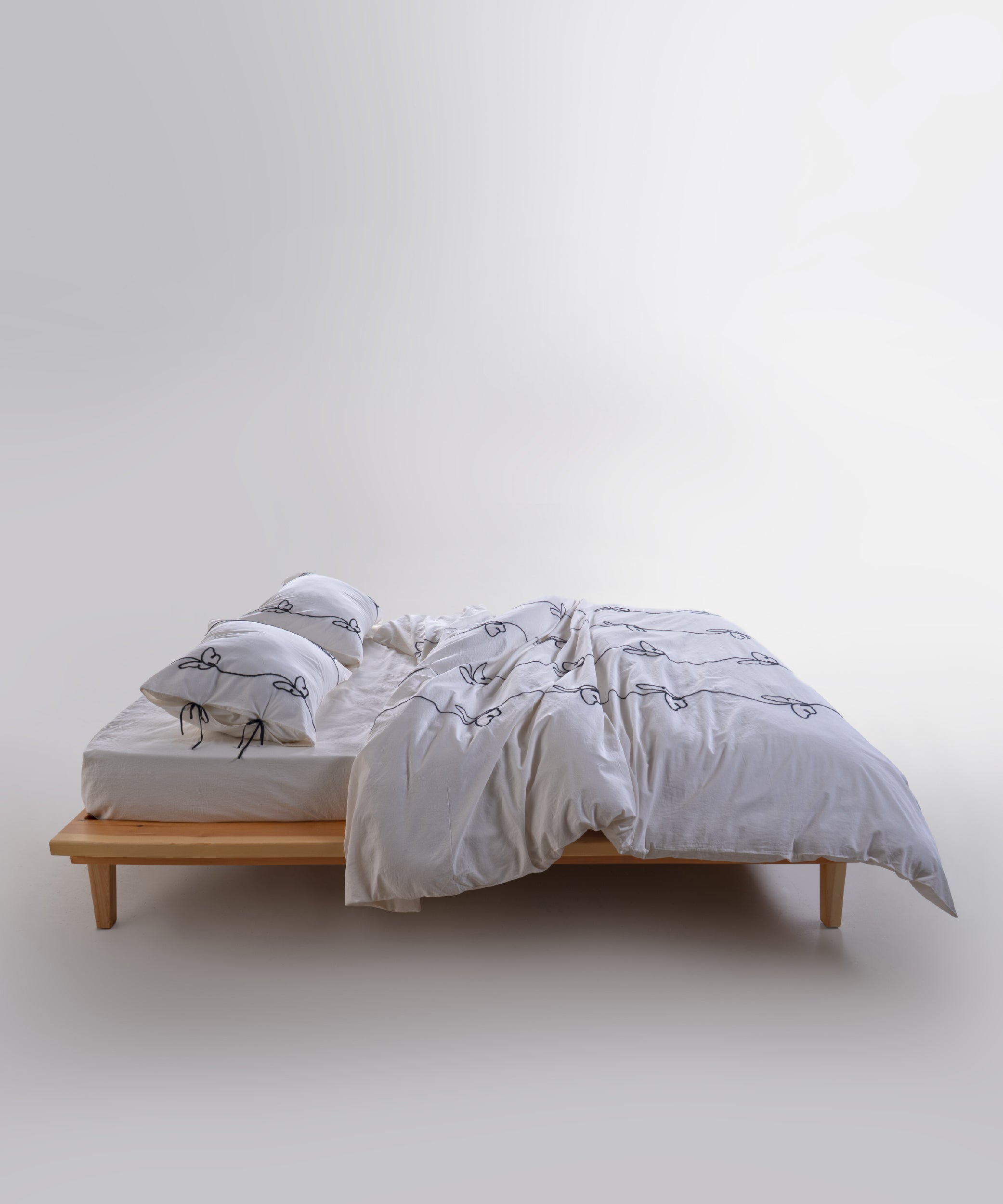 Kelebek %100 Pamuk Stonewashed Nevresim Takımı - Snow White