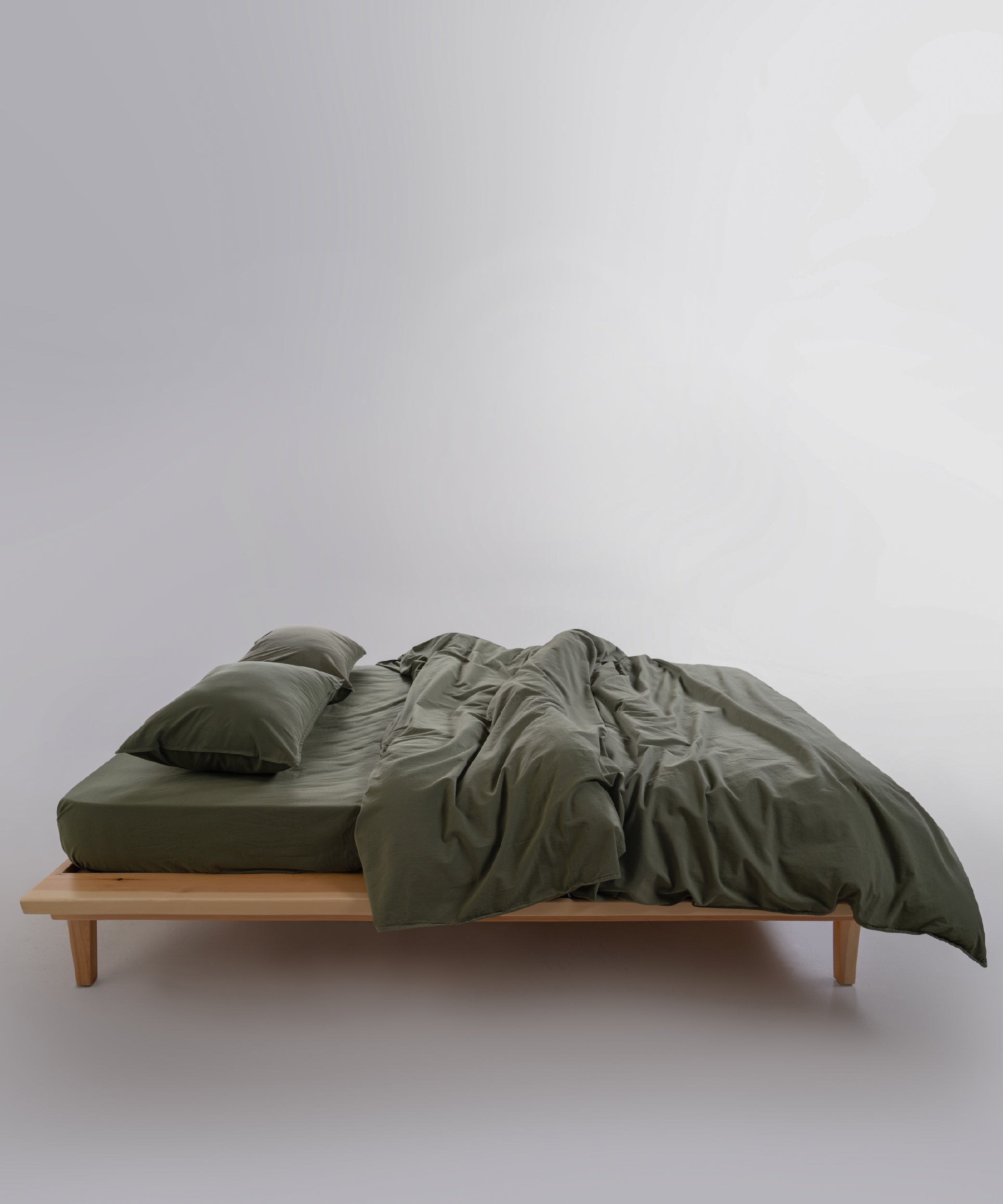 Ephesus Stonewash 100% Yıkanmış Pamuk Nevresim Seti Capulet Olive