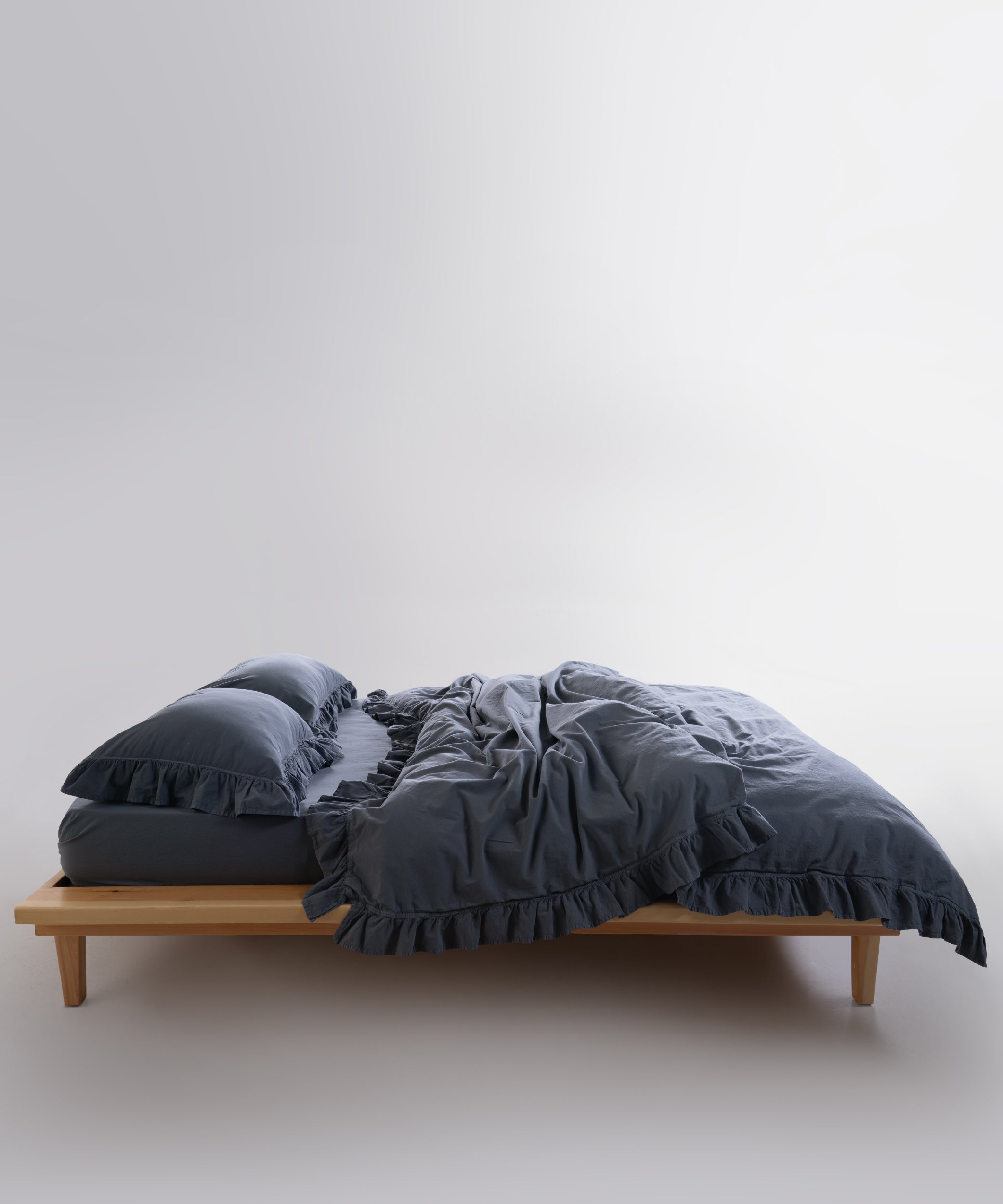 Exclusive Stonewash 100% Yıkanmış Pamuk Nevresim Takımı Castle Rock