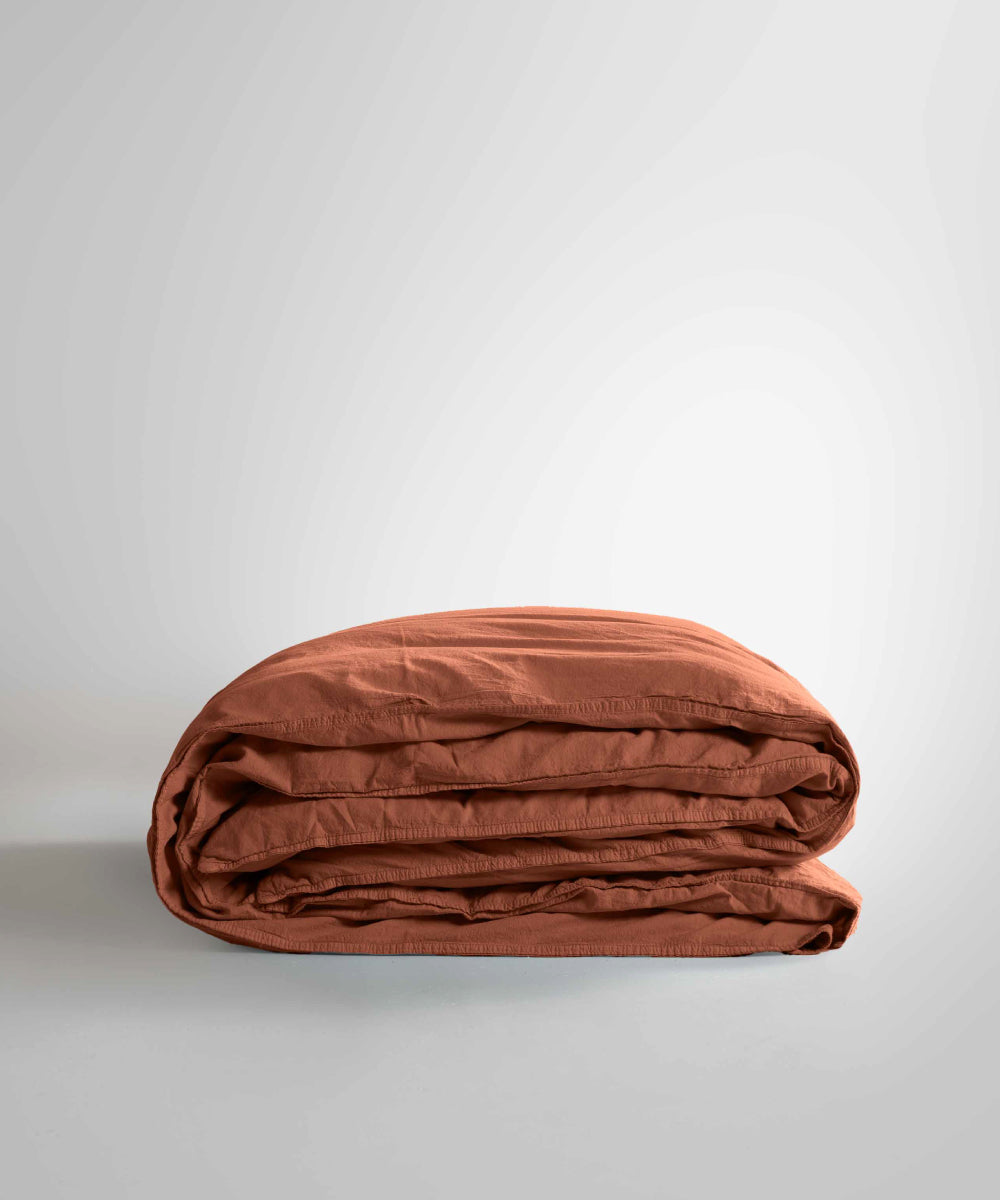Stonewash 100% Yıkanmış Pamuk Nevresim Cinnomon Stick