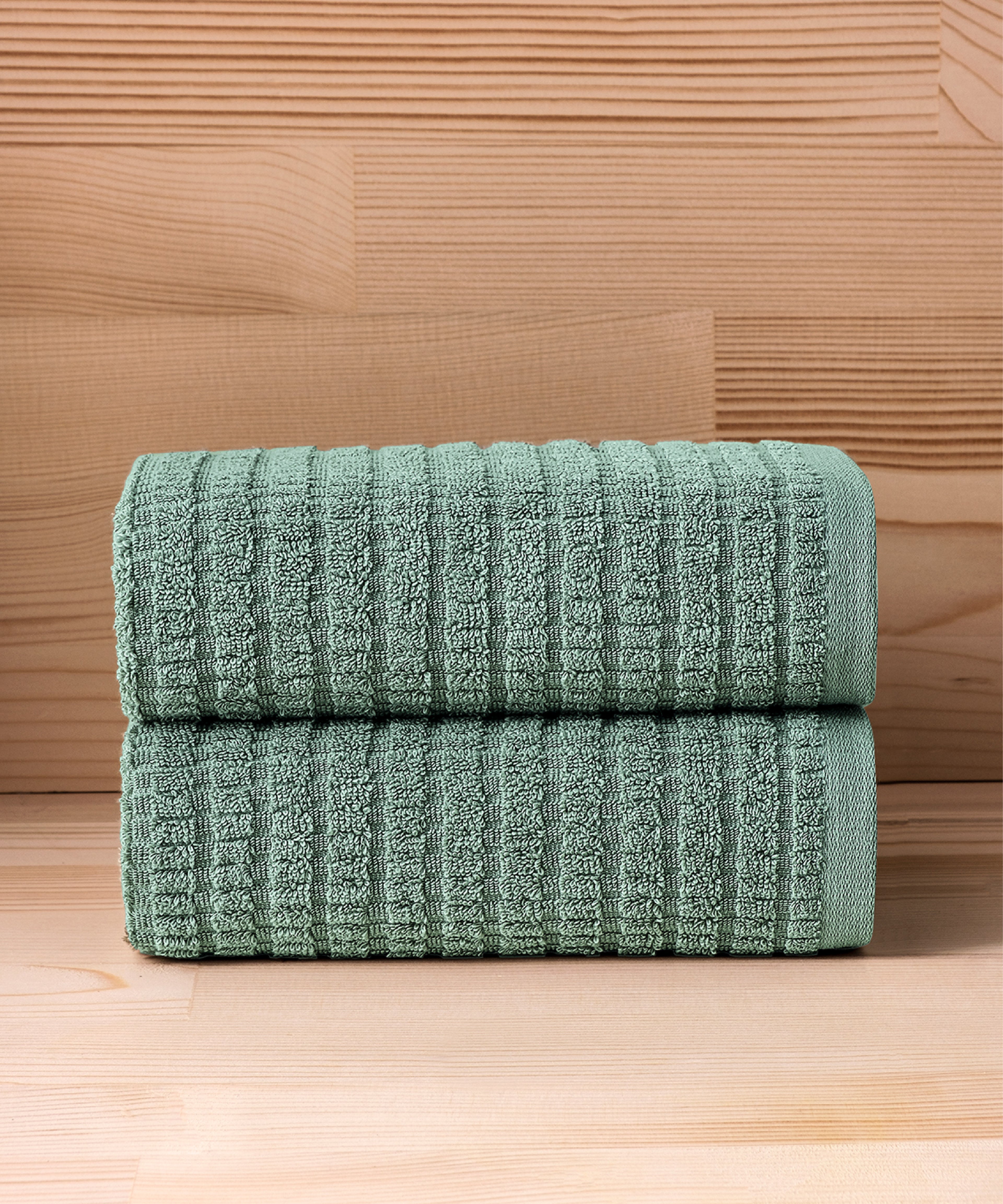 Penta - 50x90 cm 2’li Havlu Seti - Green