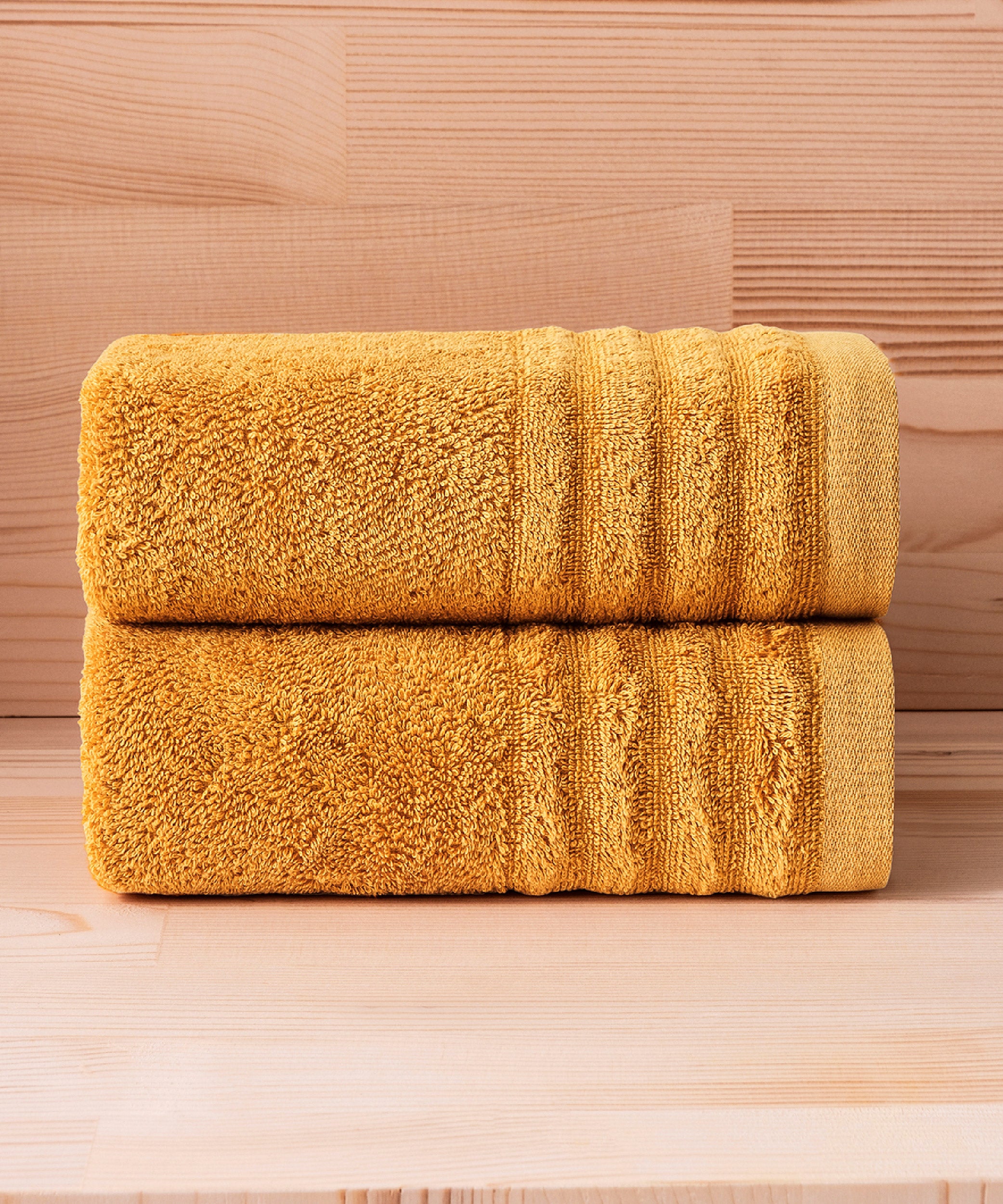 Lapis- 50x90 cm 2’li Havlu Seti - Mustard