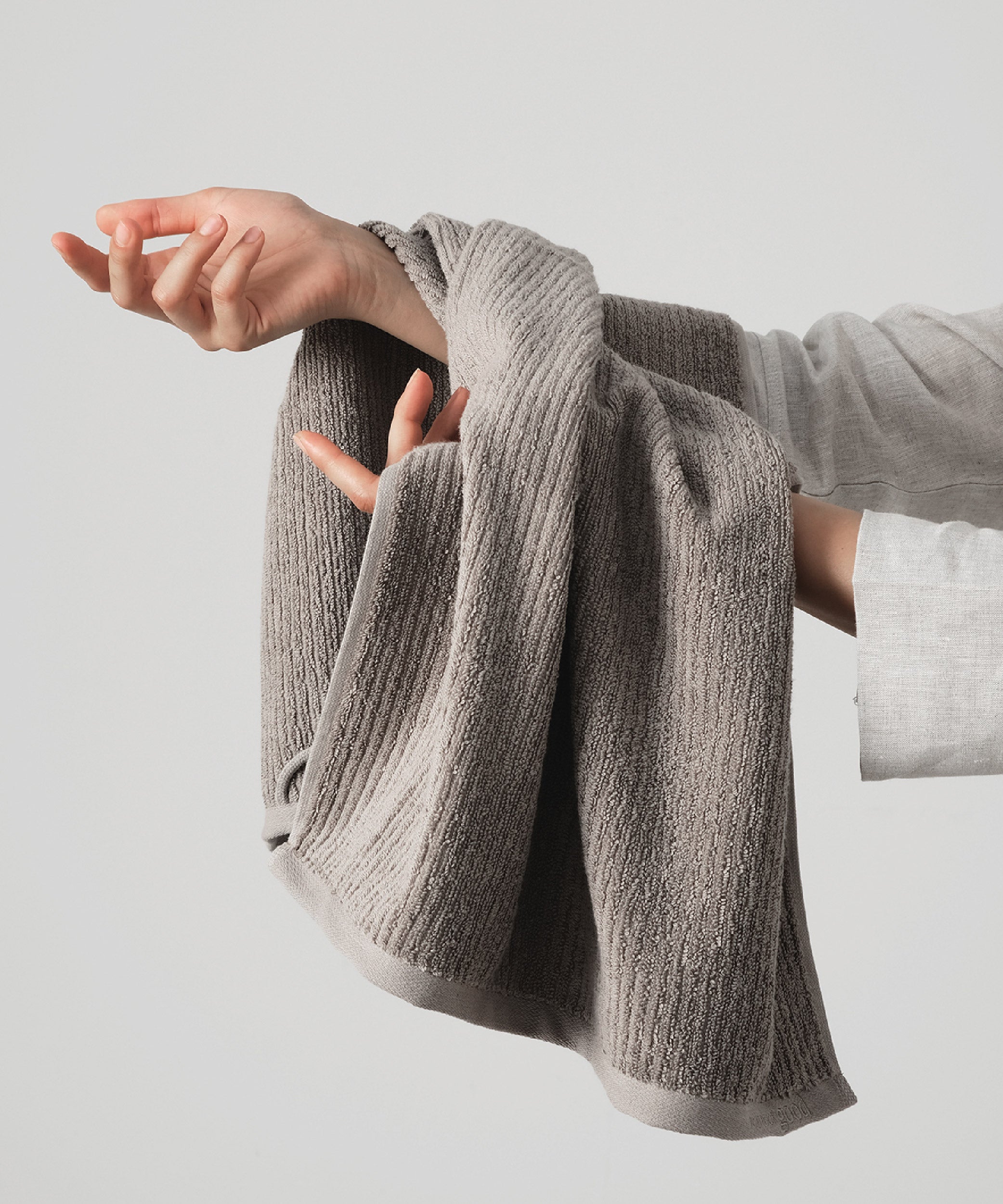 Pana - 50x90 cm 2’li Havlu Seti - Grey