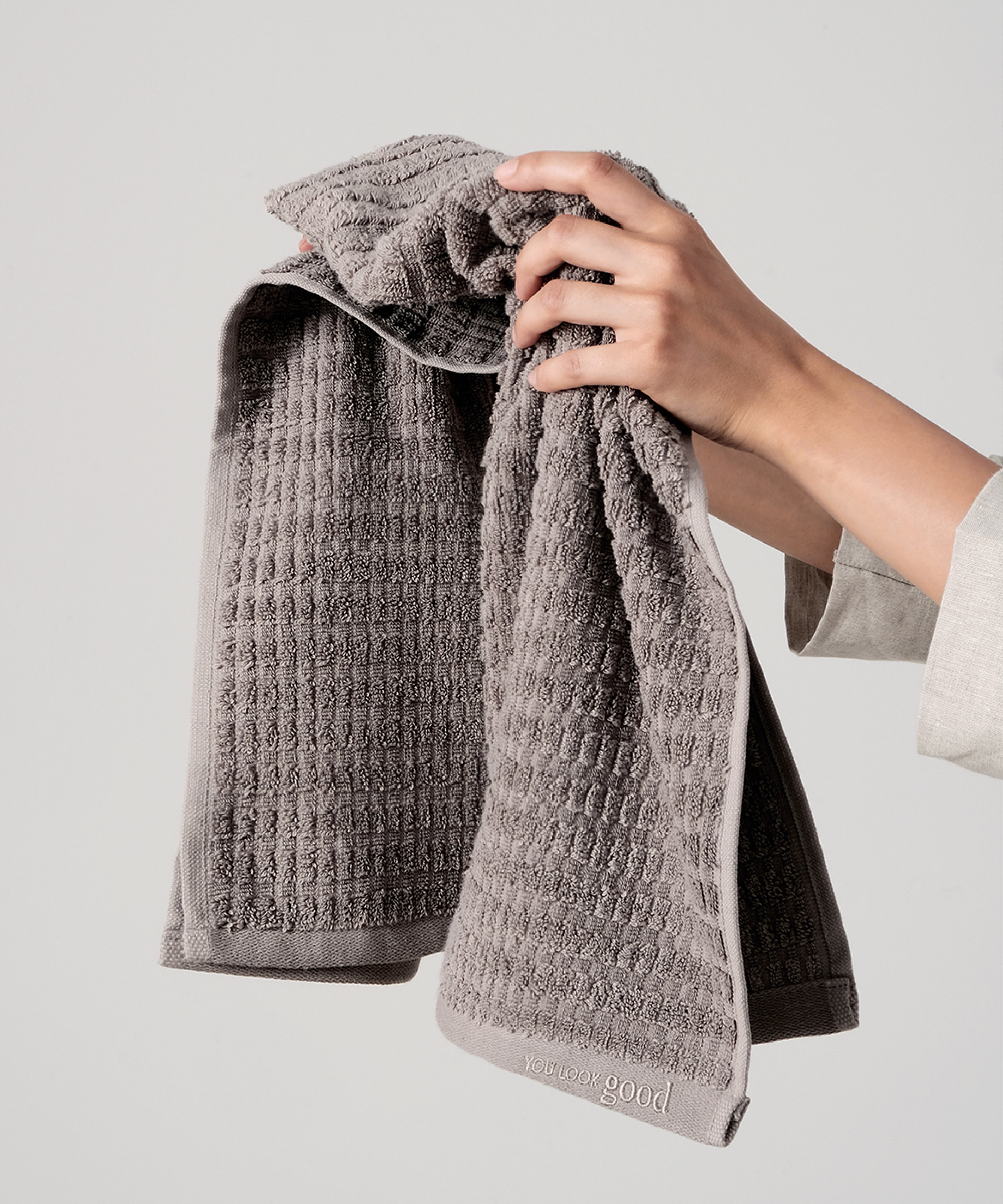 Penta - 50x90 cm 2’li Havlu Seti - Grey