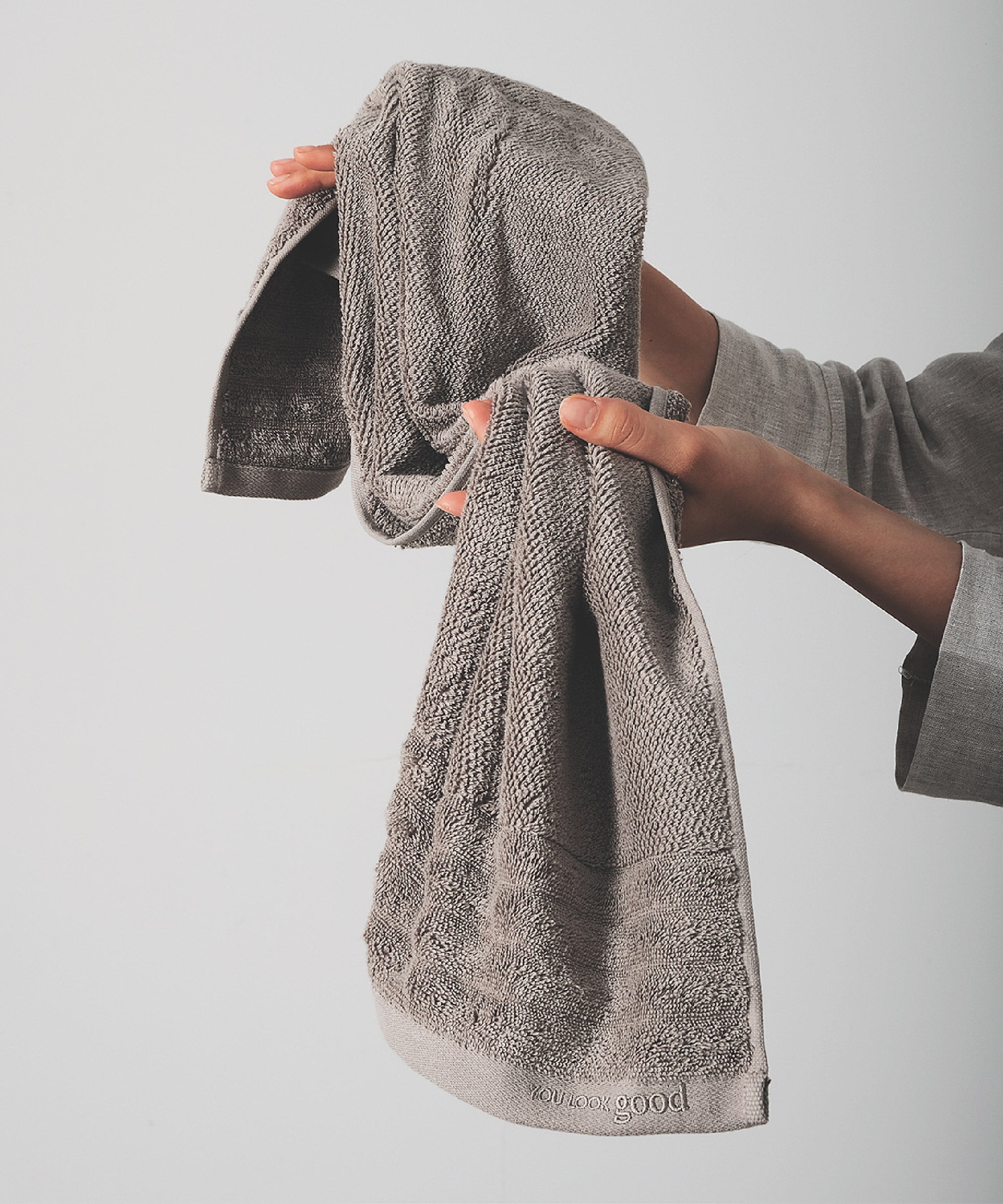 Lapis - 50x90 cm 2’li Havlu Seti - Grey