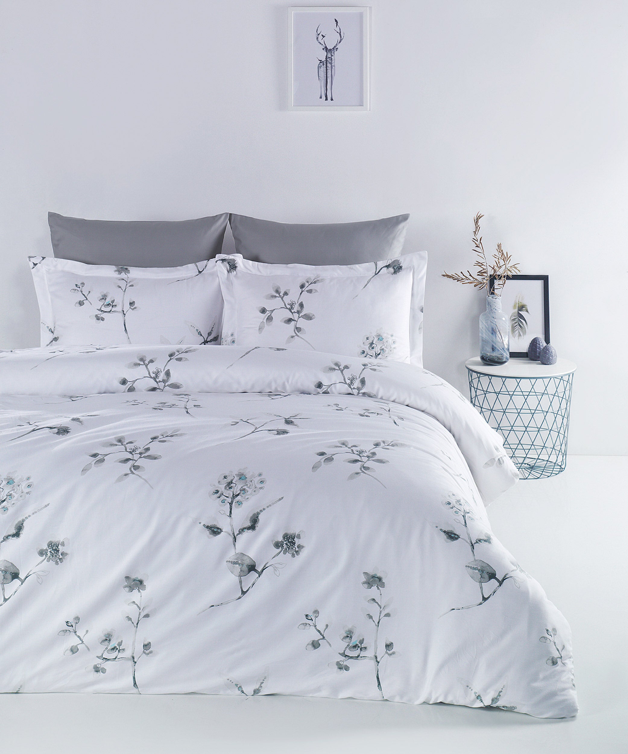 %100 Pamuk Baskılı Saten Nevresim Takımı - Netherland