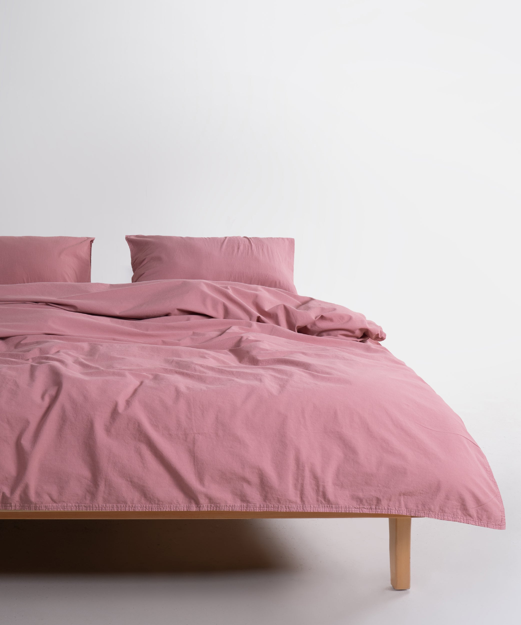 Ephesus Stonewash 100% Yıkanmış Pamuk Nevresim Seti Old Rose