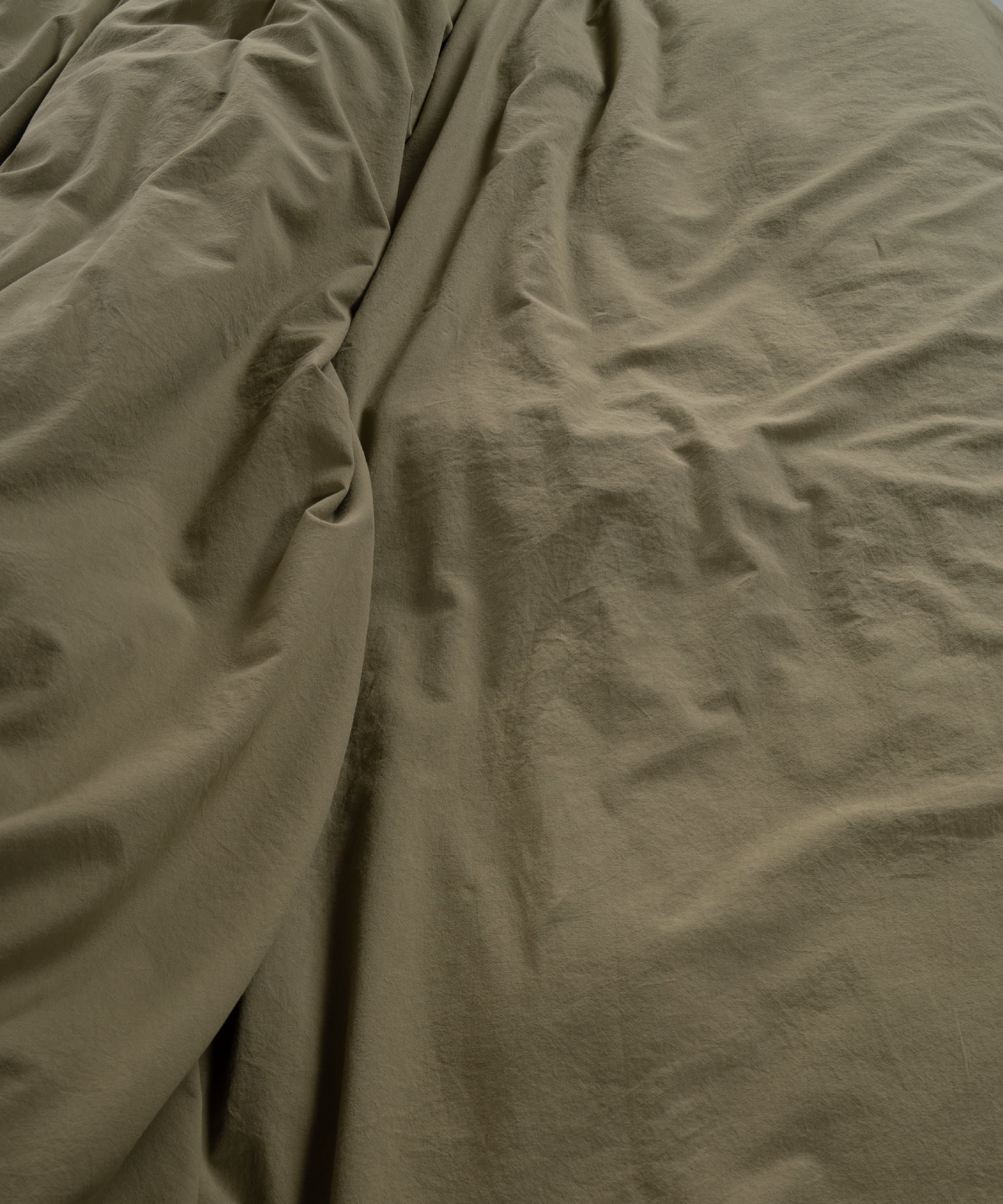 Exclusive Stonewash 100% Yıkanmış Pamuk Nevresim Takımı Olive