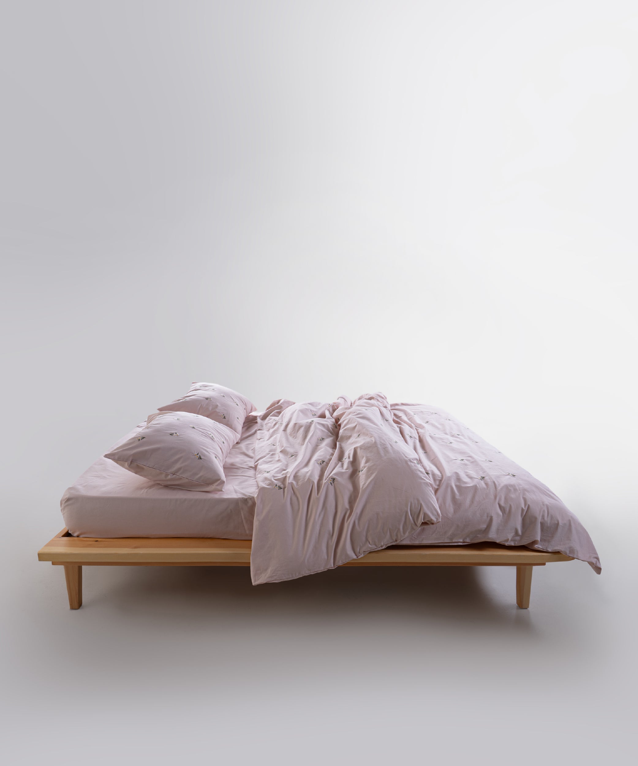 Papatya 100% Pamuk Nakışlı Nevresim Takımı - Pristine