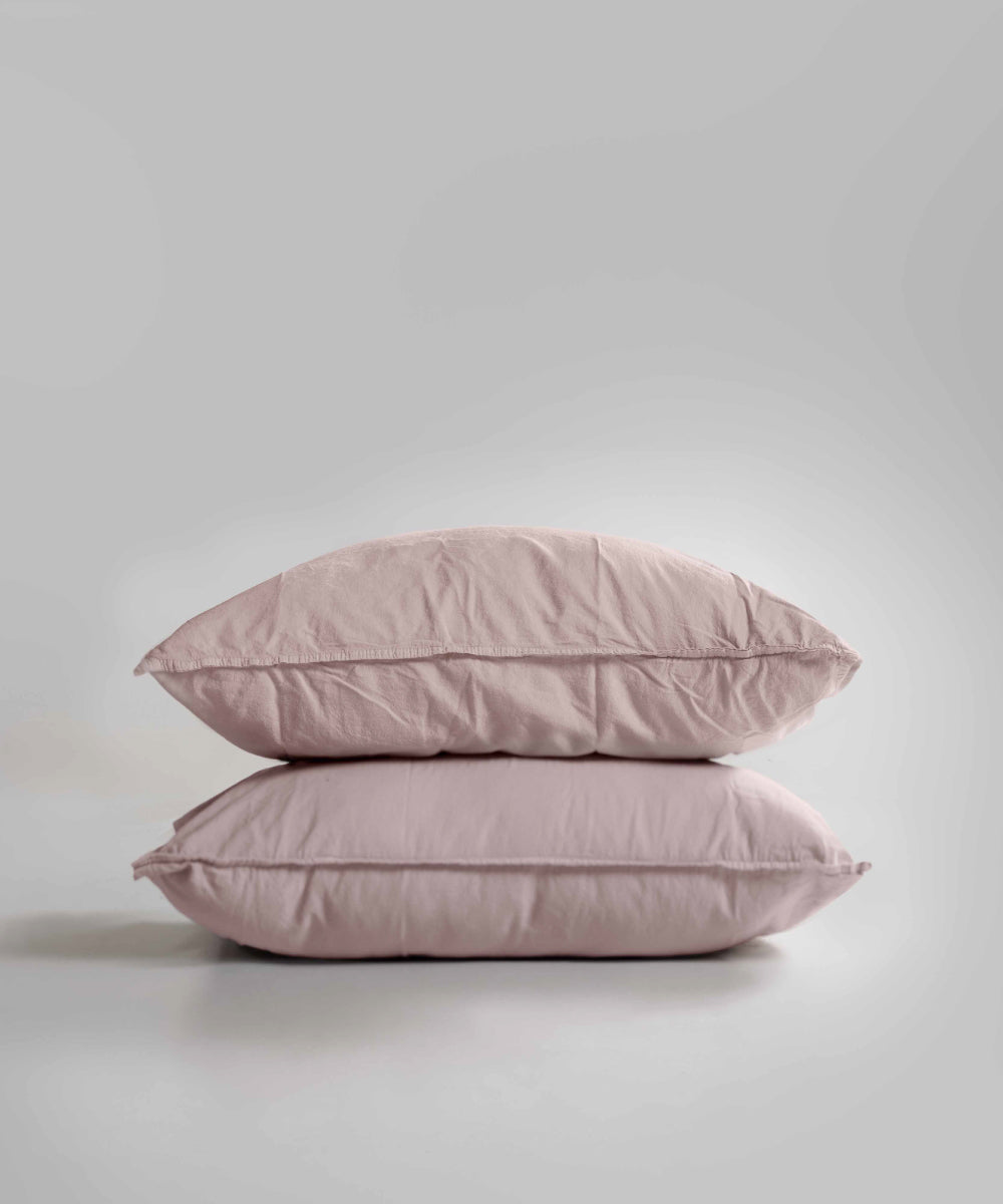 Stonewash 100% Yıkanmış Pamuk Yastık Kılıfı Pristine