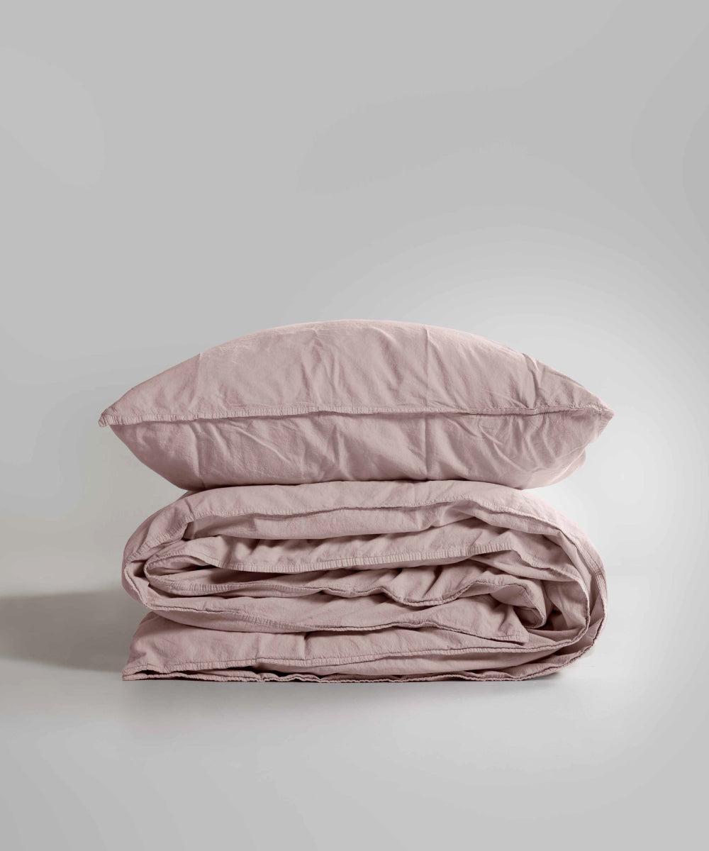 Stonewash 100% Yıkanmış Pamuk Nevresim Seti Pristine