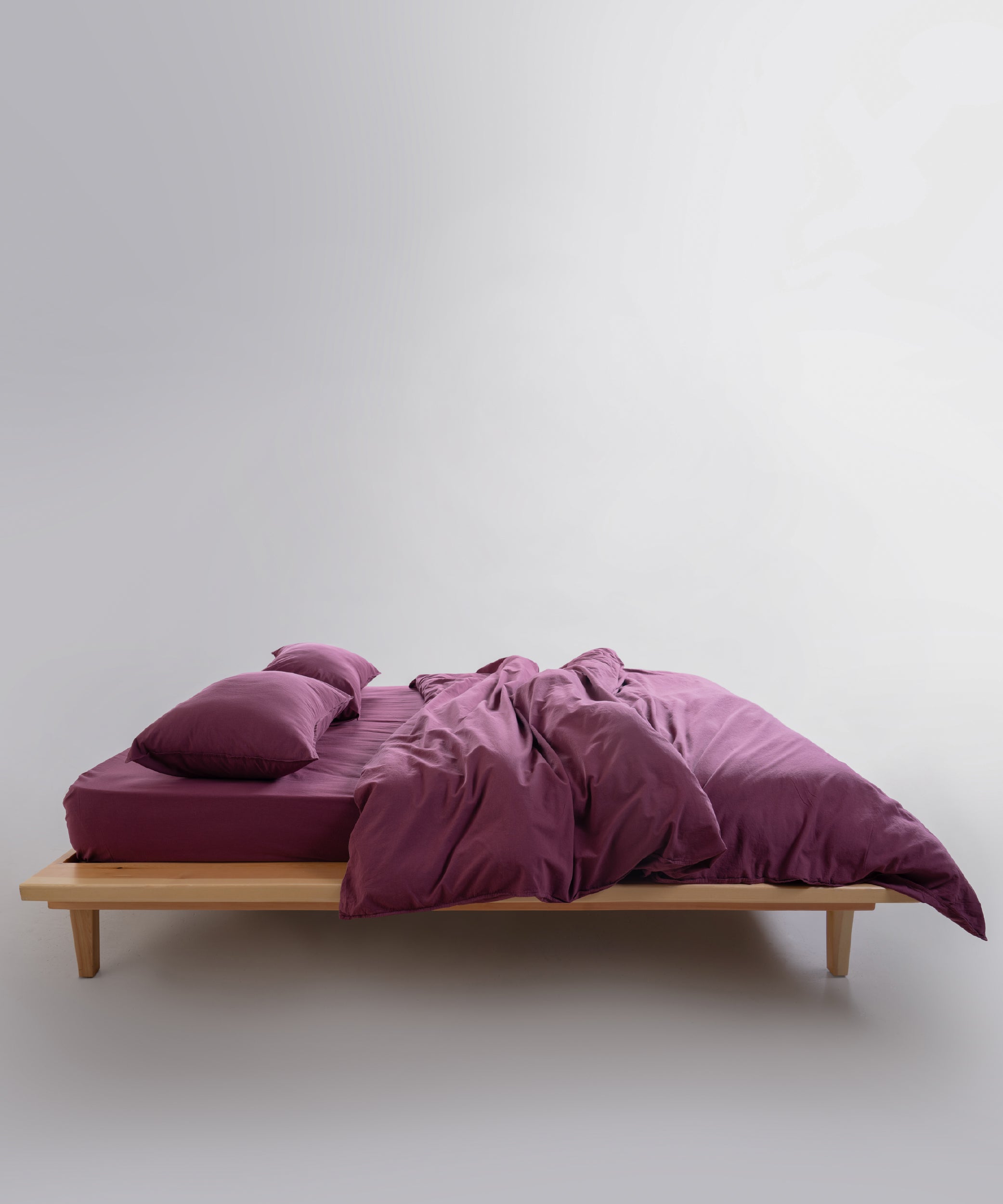 Stonewash Standart 100% Soft Pamuk Yastık Kılıfı Raspberry