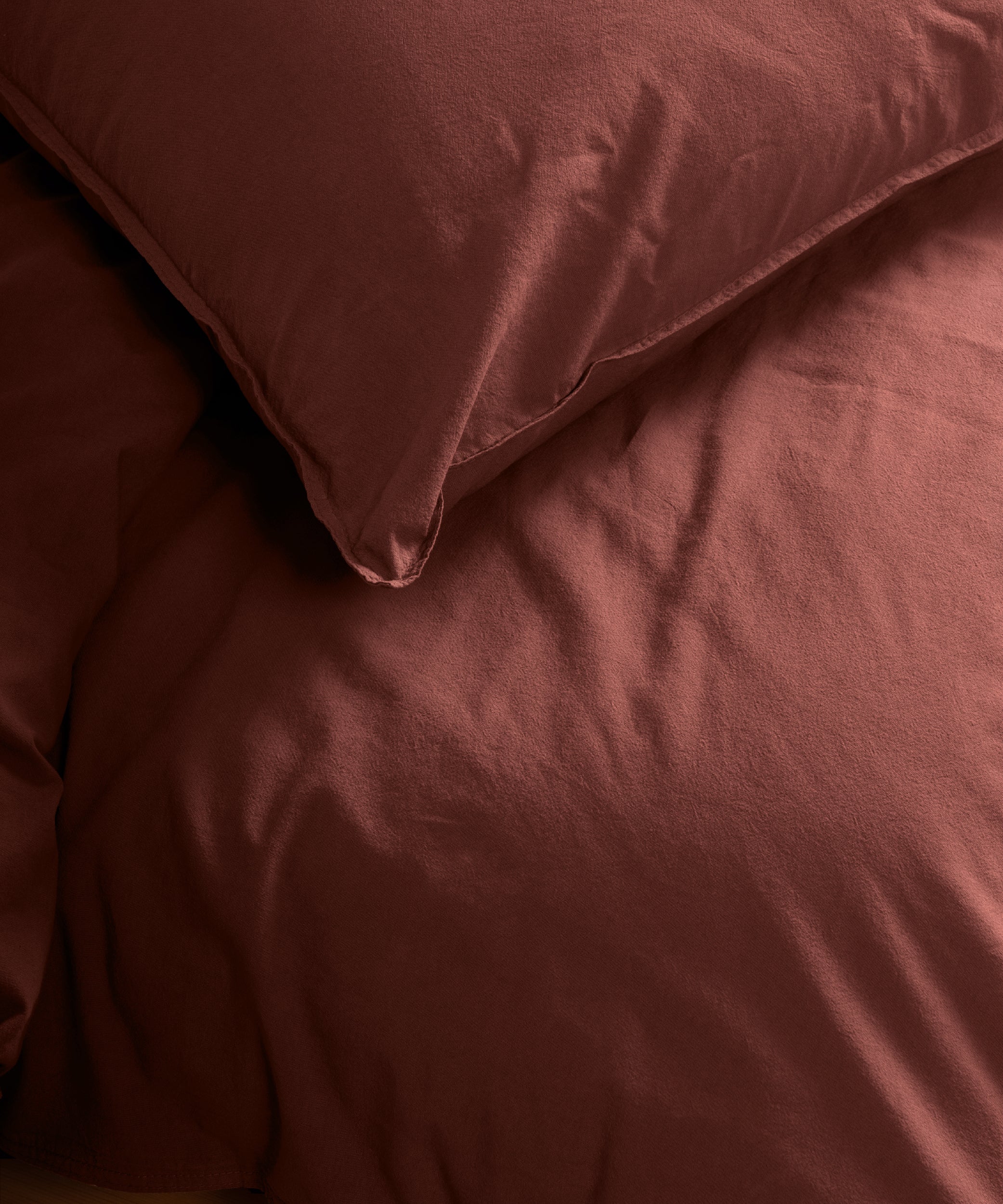 Stonewash Standart 100% Soft Pamuk Yastık Kılıfı Cinnamon Stick
