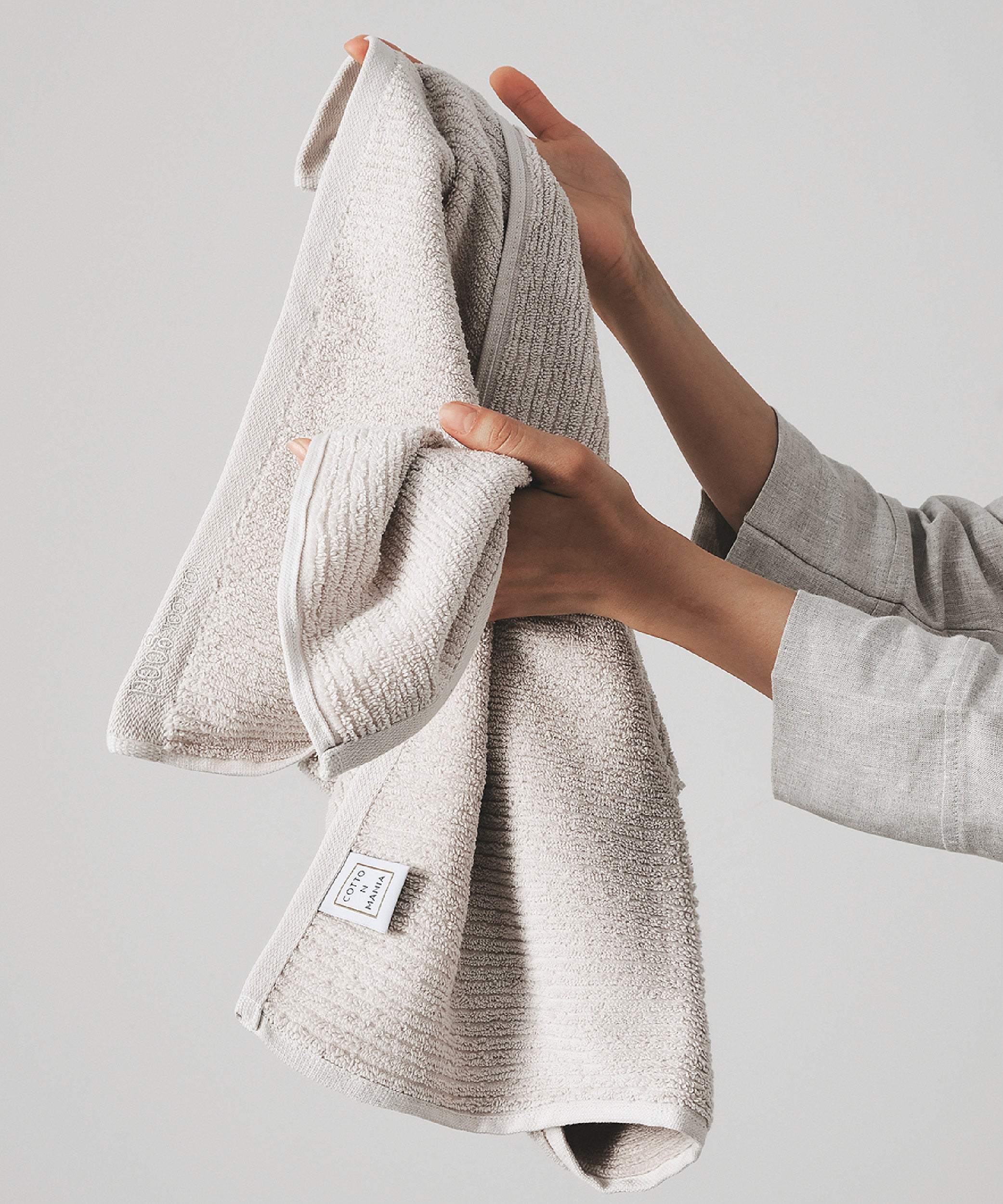 Pana - 50x90 cm 2’li Havlu Seti - Stone