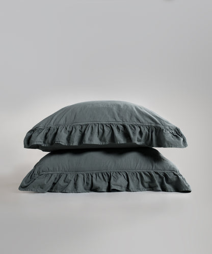 Stonewash 100% Yıkanmış Pamuk Exclusive Yastık Kılıfı Castle Rock