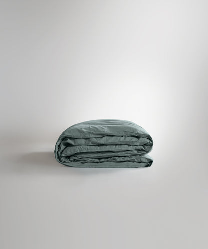 Stonewash 100% Yıkanmış Pamuk Nevresim Natural Green